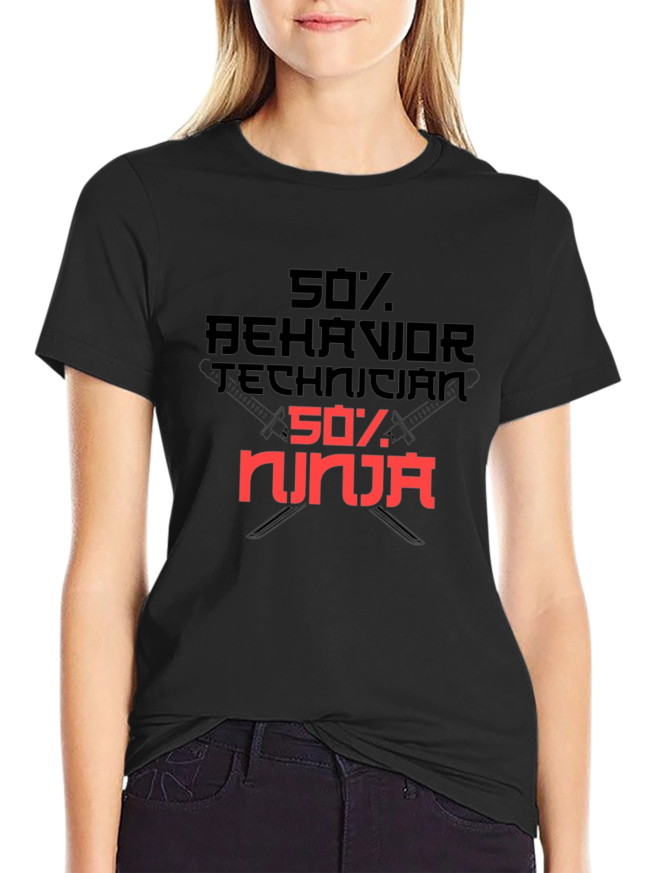 Behavior Technician Ninja Graphic T-Shirt