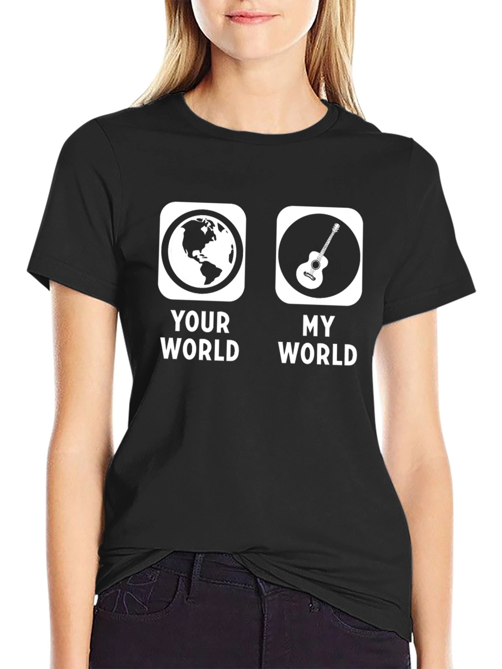 Your World My World Guitar T-Shirt