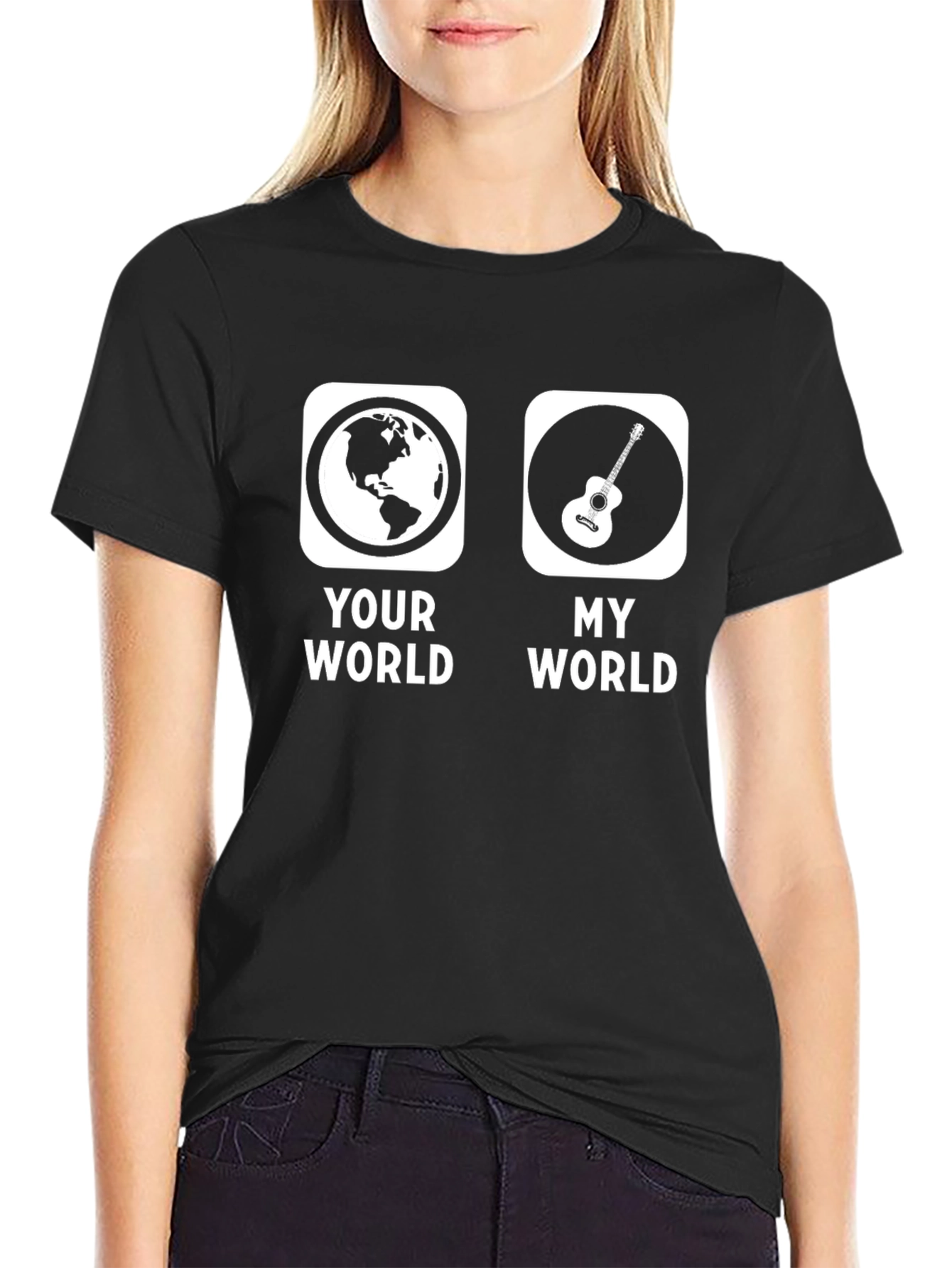 Your World My World Guitar T-Shirt