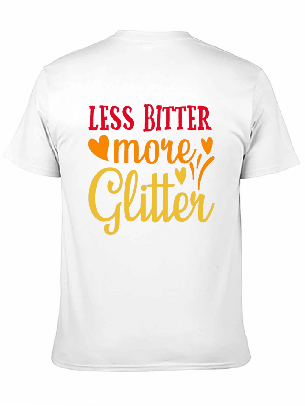 Less Bitter More Glitter Black Graphic Tee
