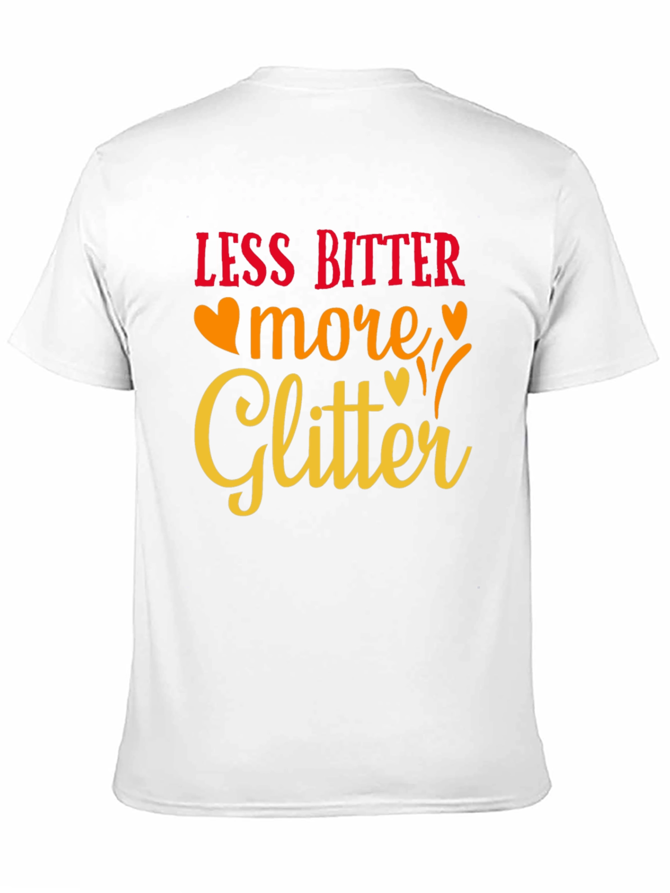 Less Bitter More Glitter Black Graphic Tee