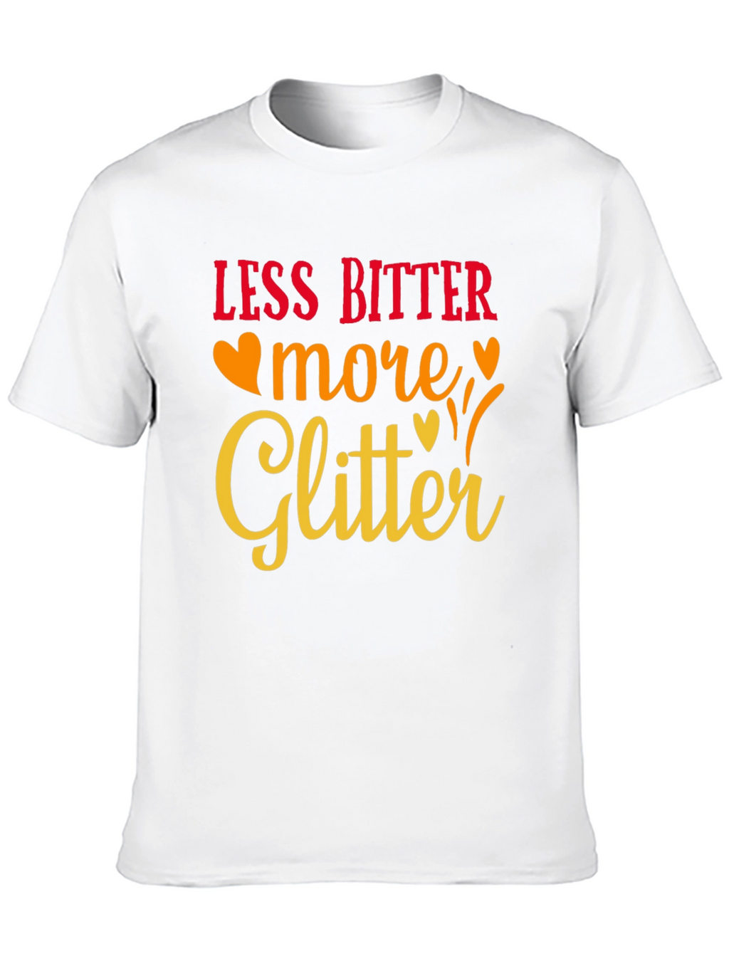 Less Bitter More Glitter Black Graphic Tee