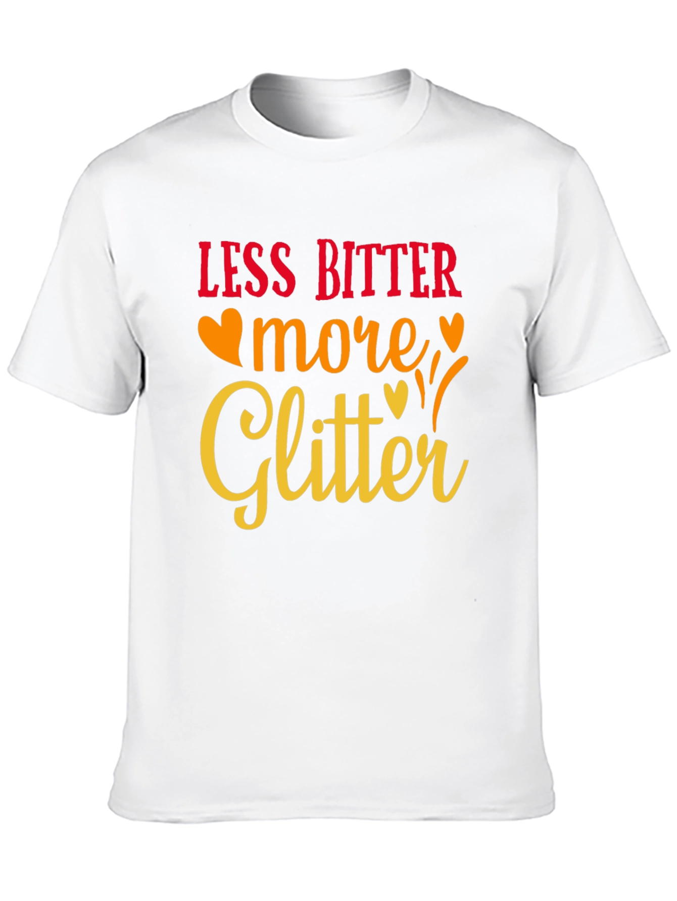 Less Bitter More Glitter Black Graphic Tee