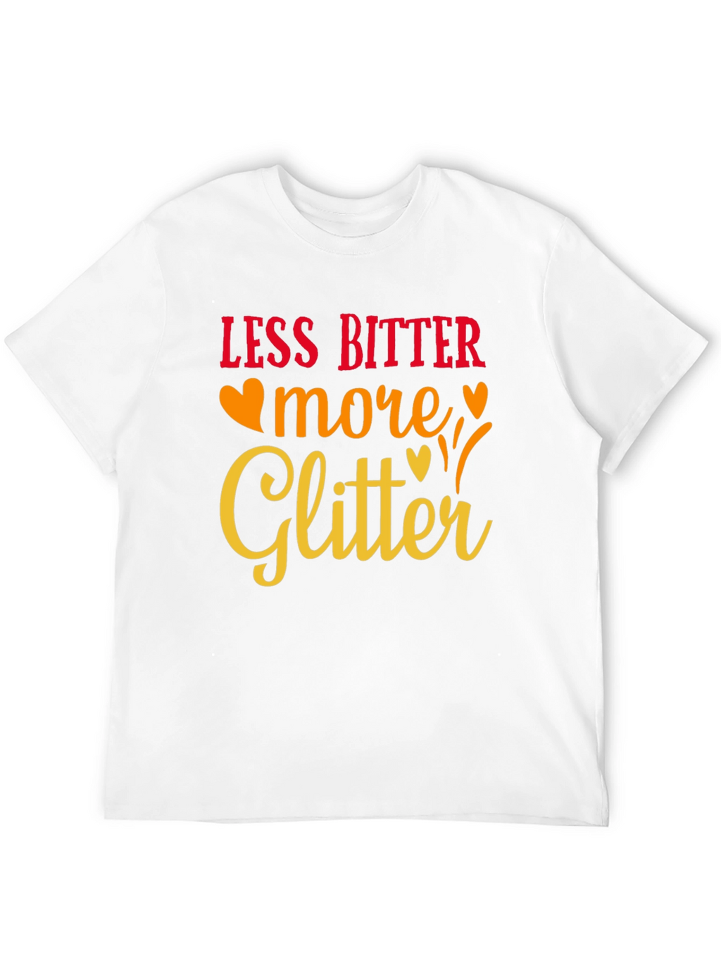 Less Bitter More Glitter Black Graphic Tee