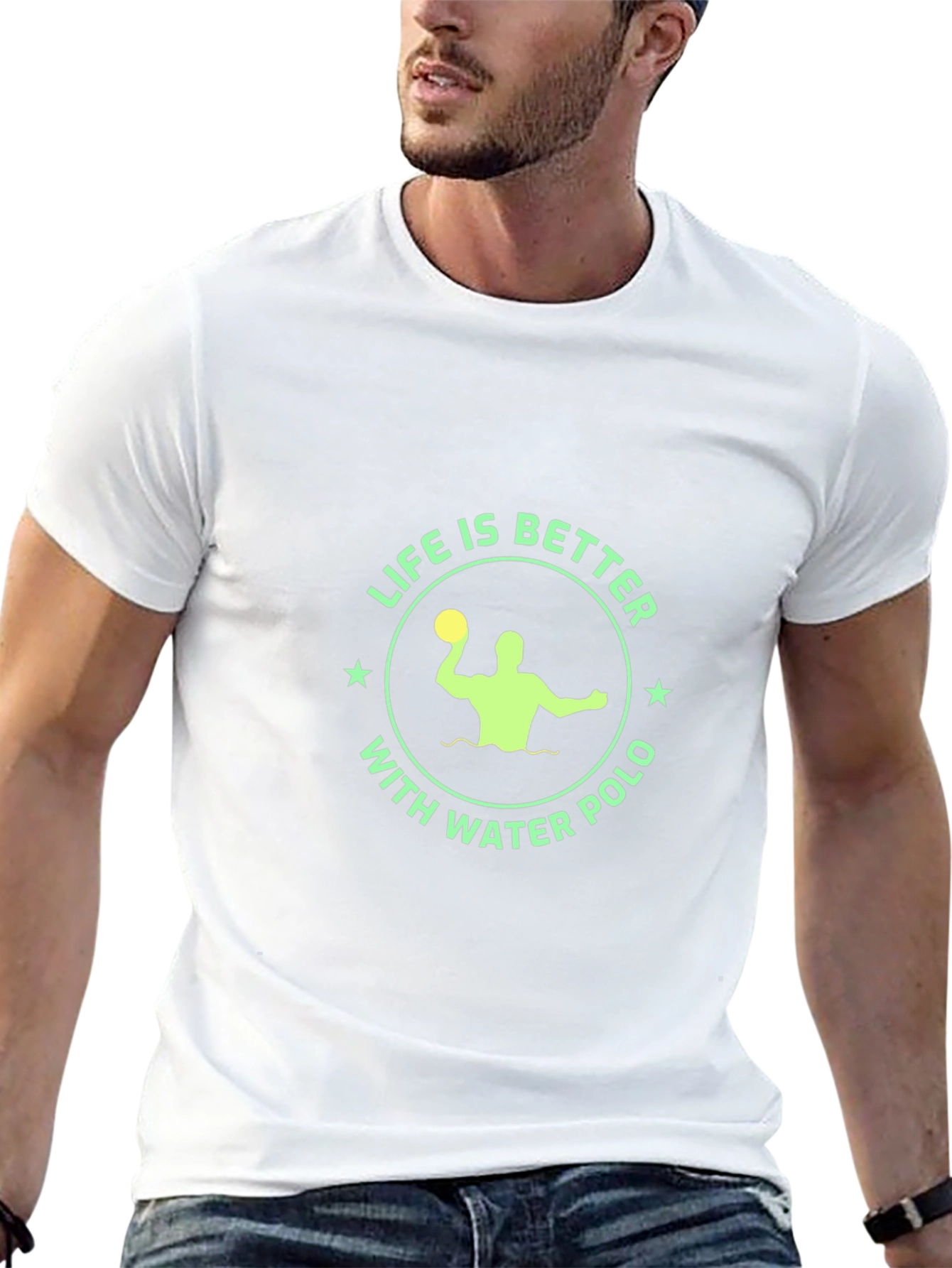 Life is Better with Water Polo T-Shirt - Black