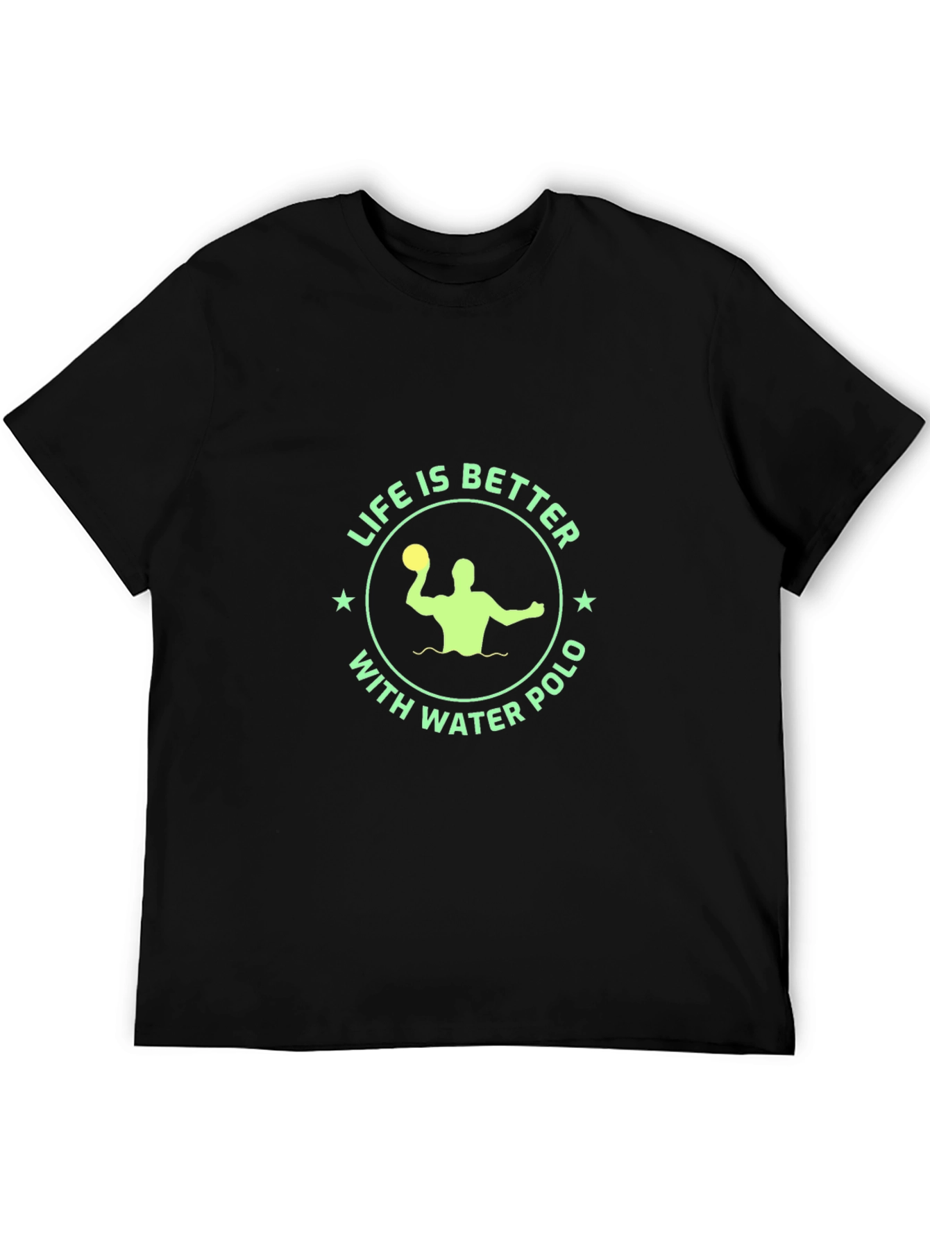 Life is Better with Water Polo T-Shirt - Black