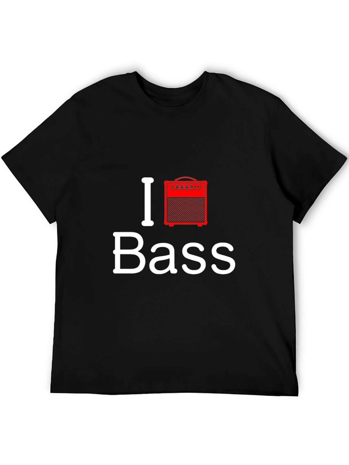 I Love Bass Guitar Amplifier T-Shirt