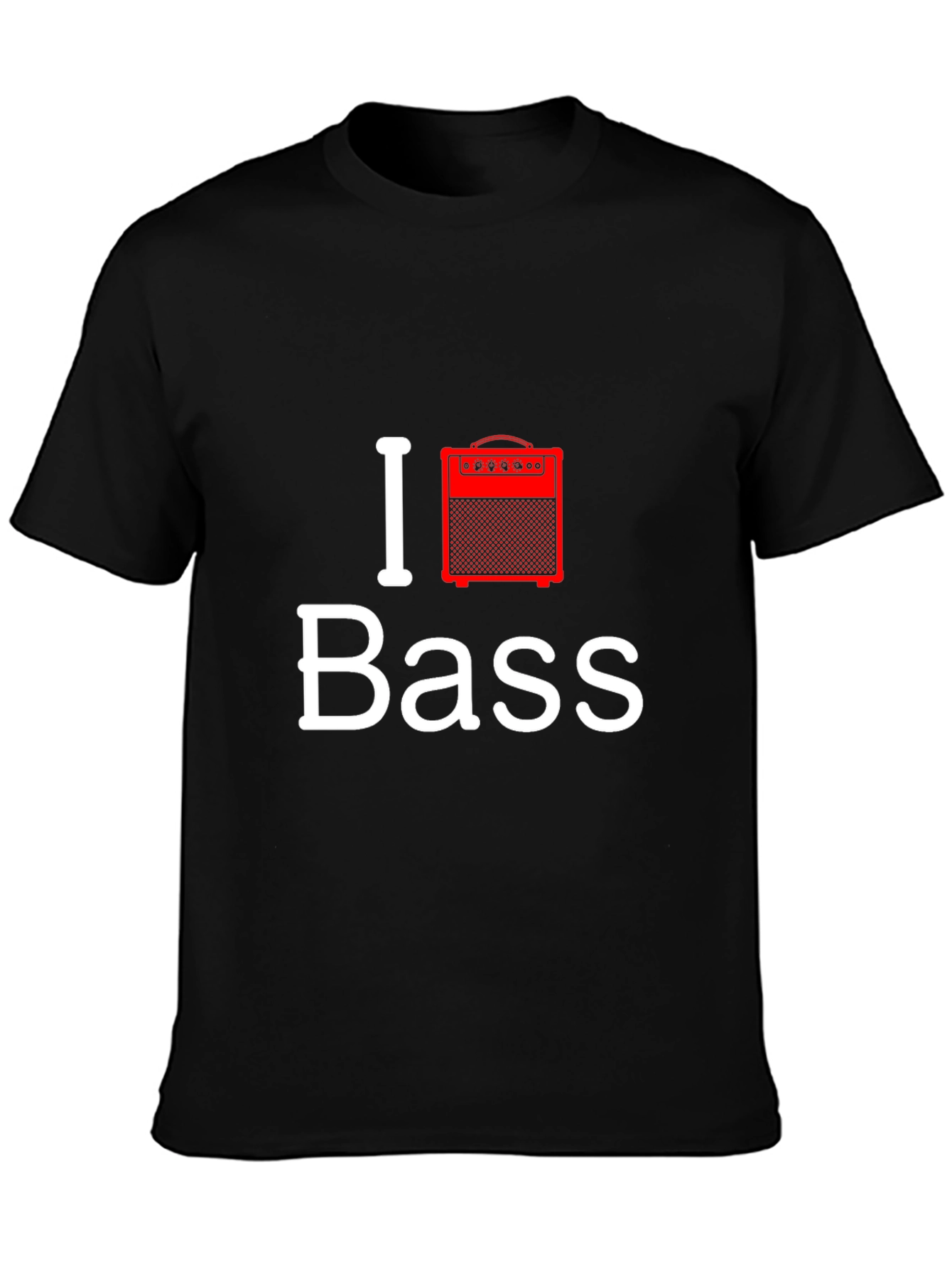I Love Bass Guitar Amplifier T-Shirt