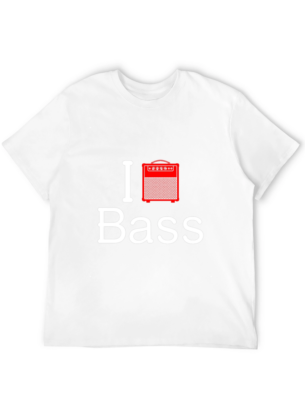 I Love Bass Guitar Amplifier T-Shirt