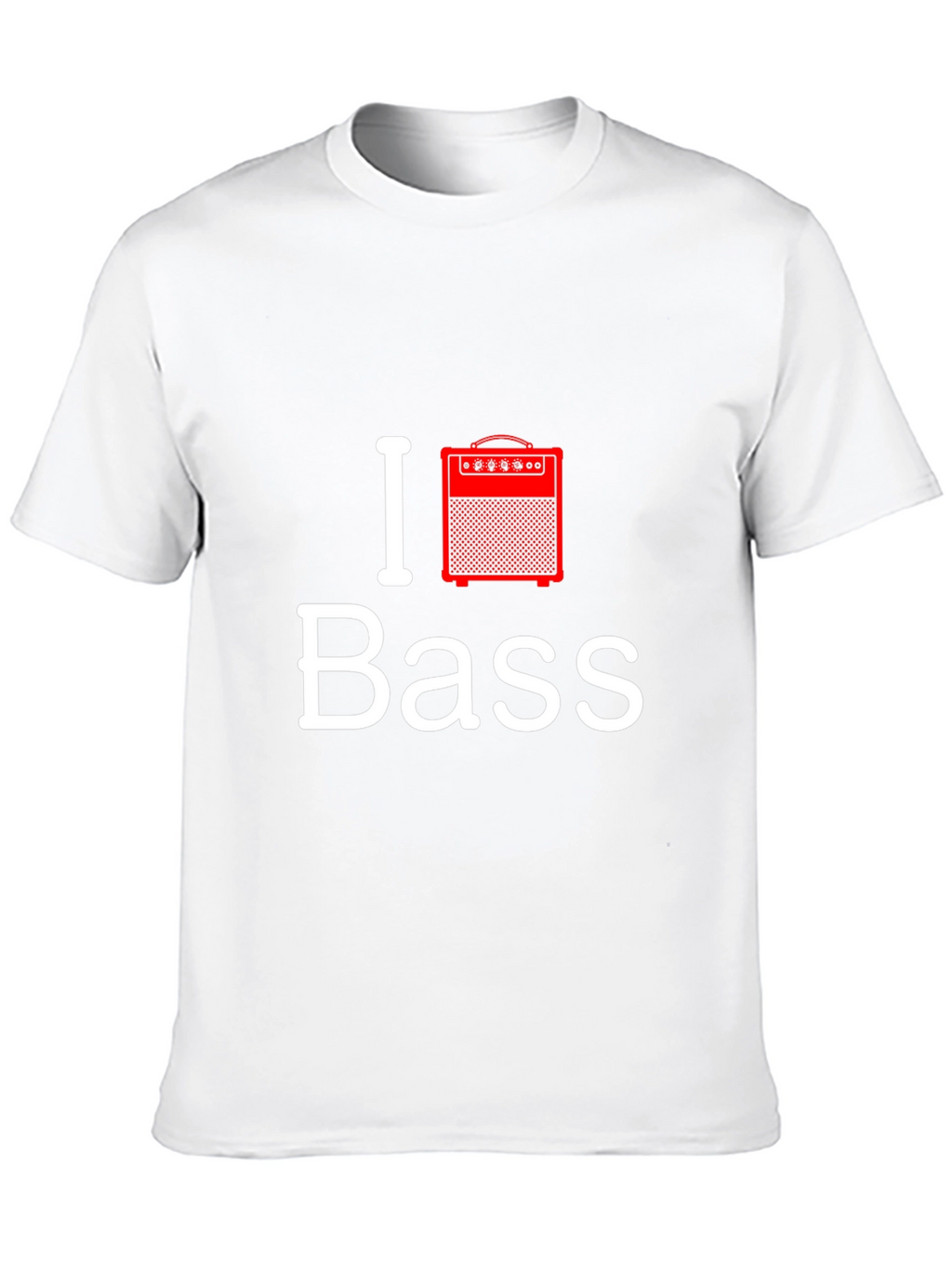 I Love Bass Guitar Amplifier T-Shirt