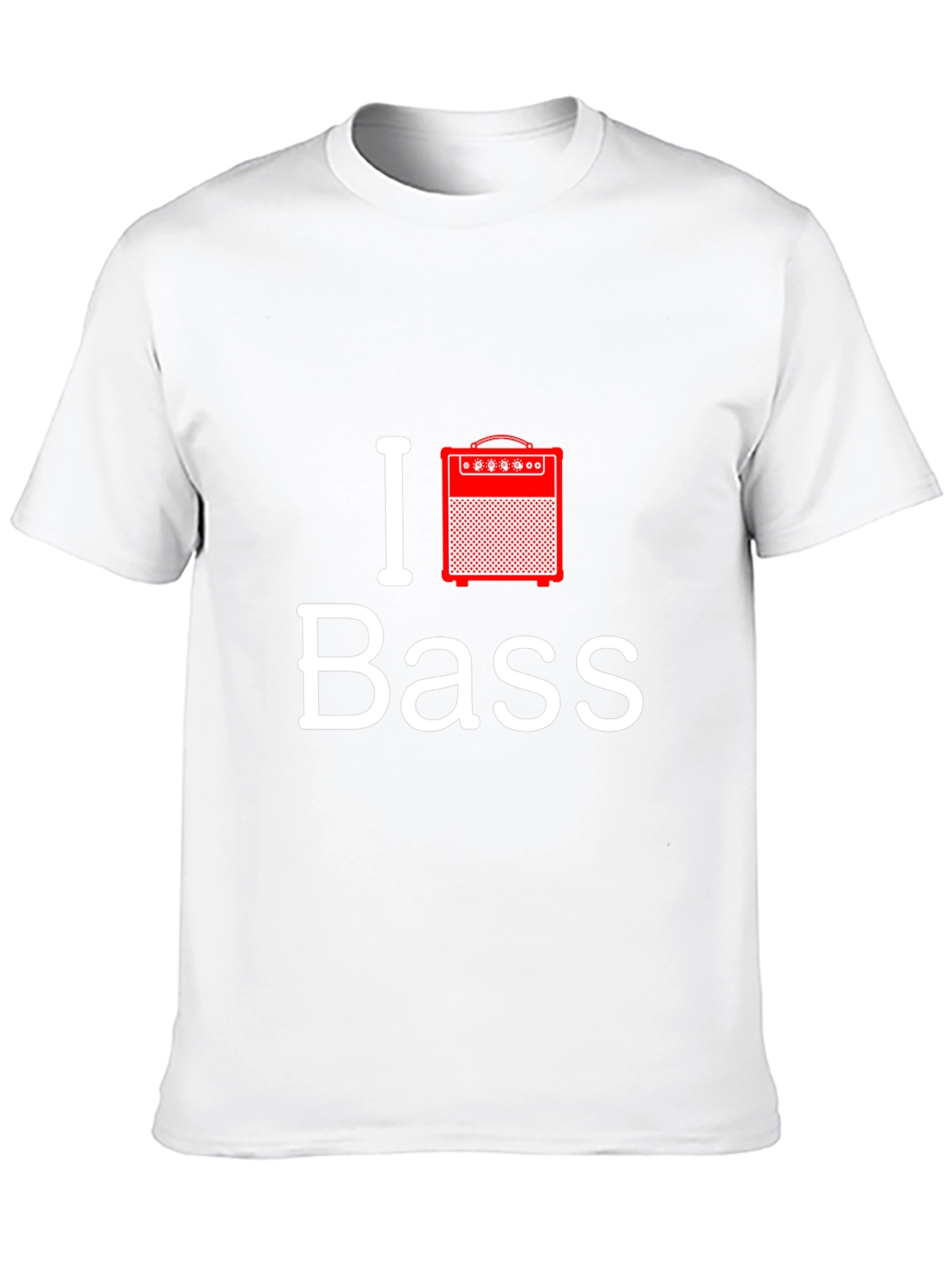 I Love Bass Guitar Amplifier T-Shirt