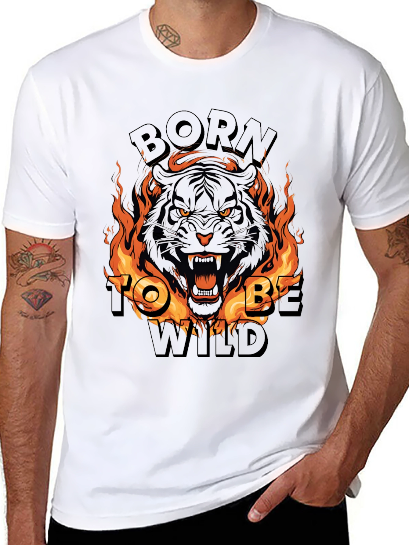 Born To Be Wild Tiger Graphic Tee