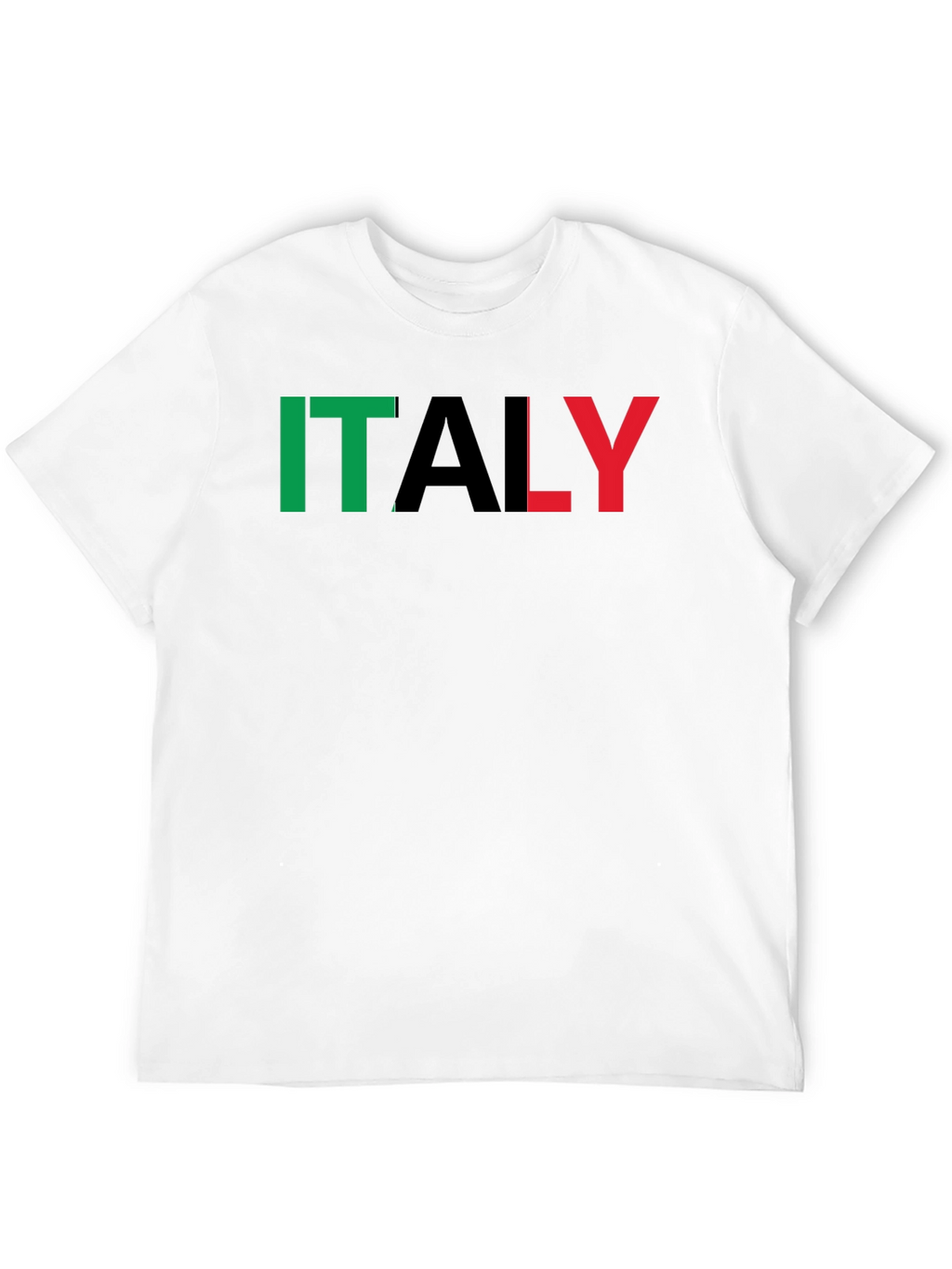 Italy Flag T-Shirt - Black Graphic Tee