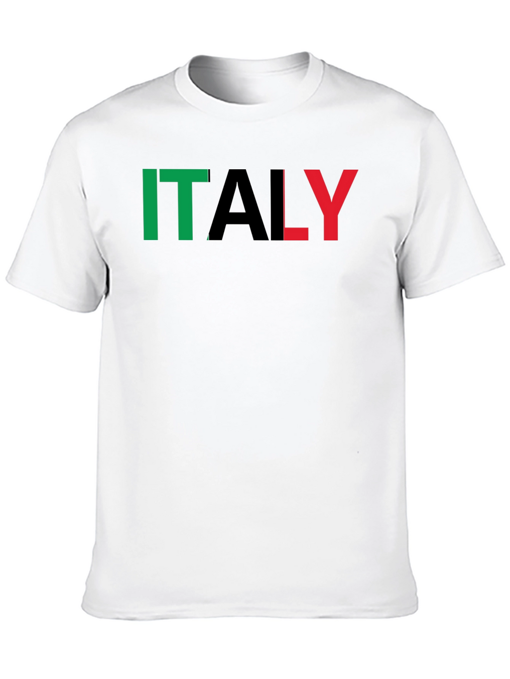 Italy Flag T-Shirt - Black Graphic Tee