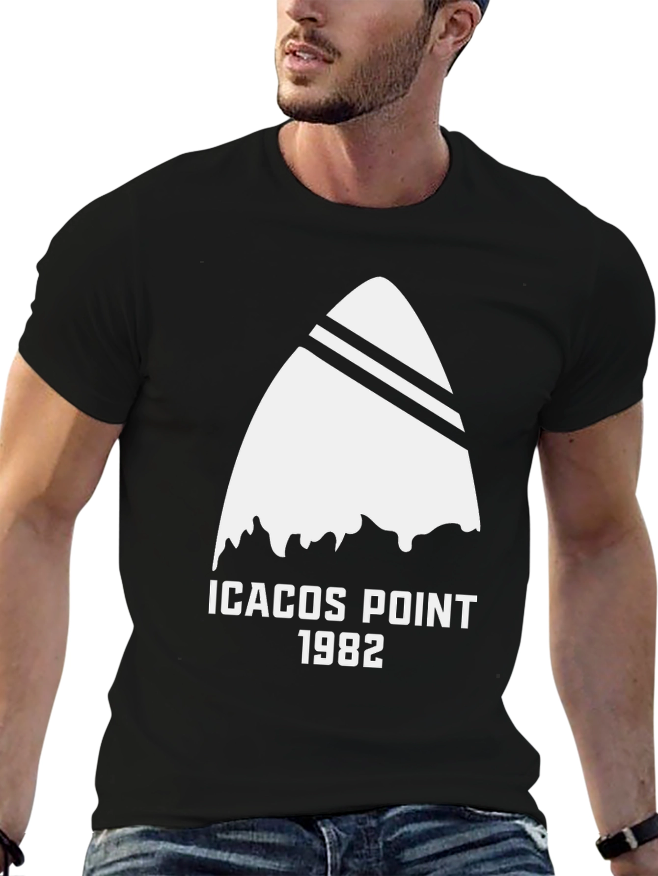 Icacos Point 1982 Black T-Shirt