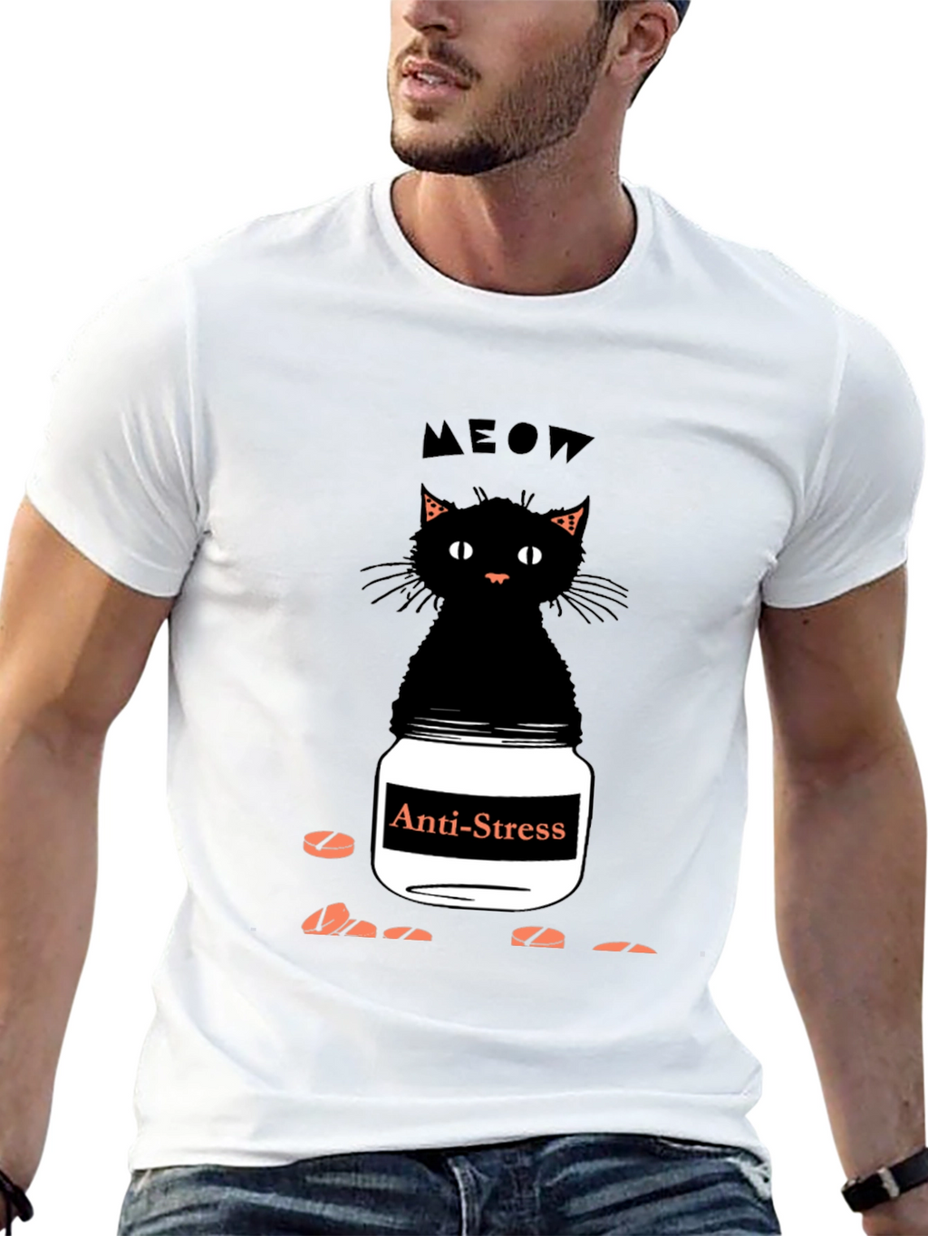 Anti-Stress Cat T-Shirt