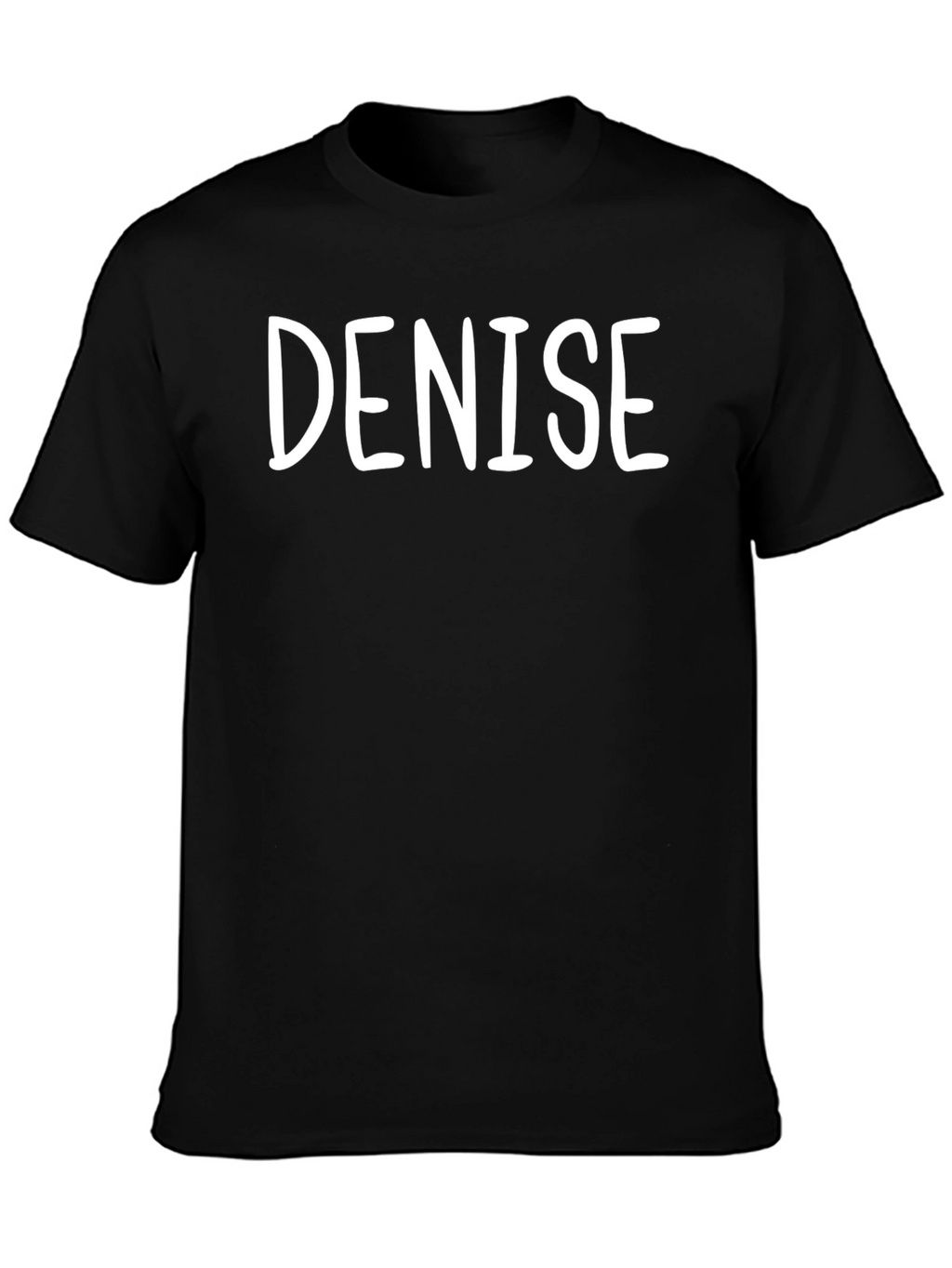 Denise Personalized Black T-Shirt - Custom Name Tee