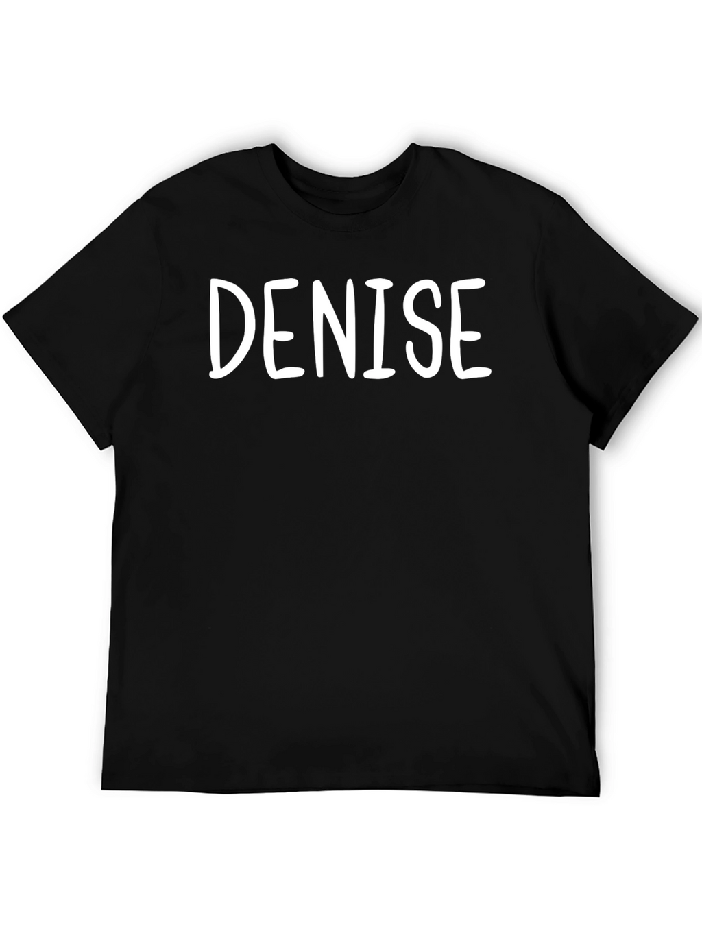Denise Personalized Black T-Shirt - Custom Name Tee