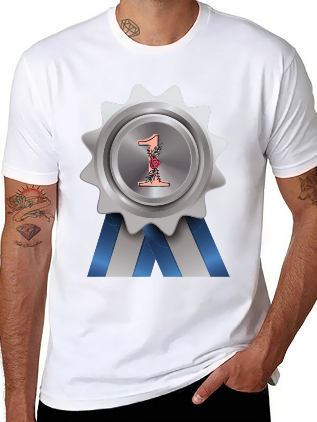 Number One Award Badge T-Shirt