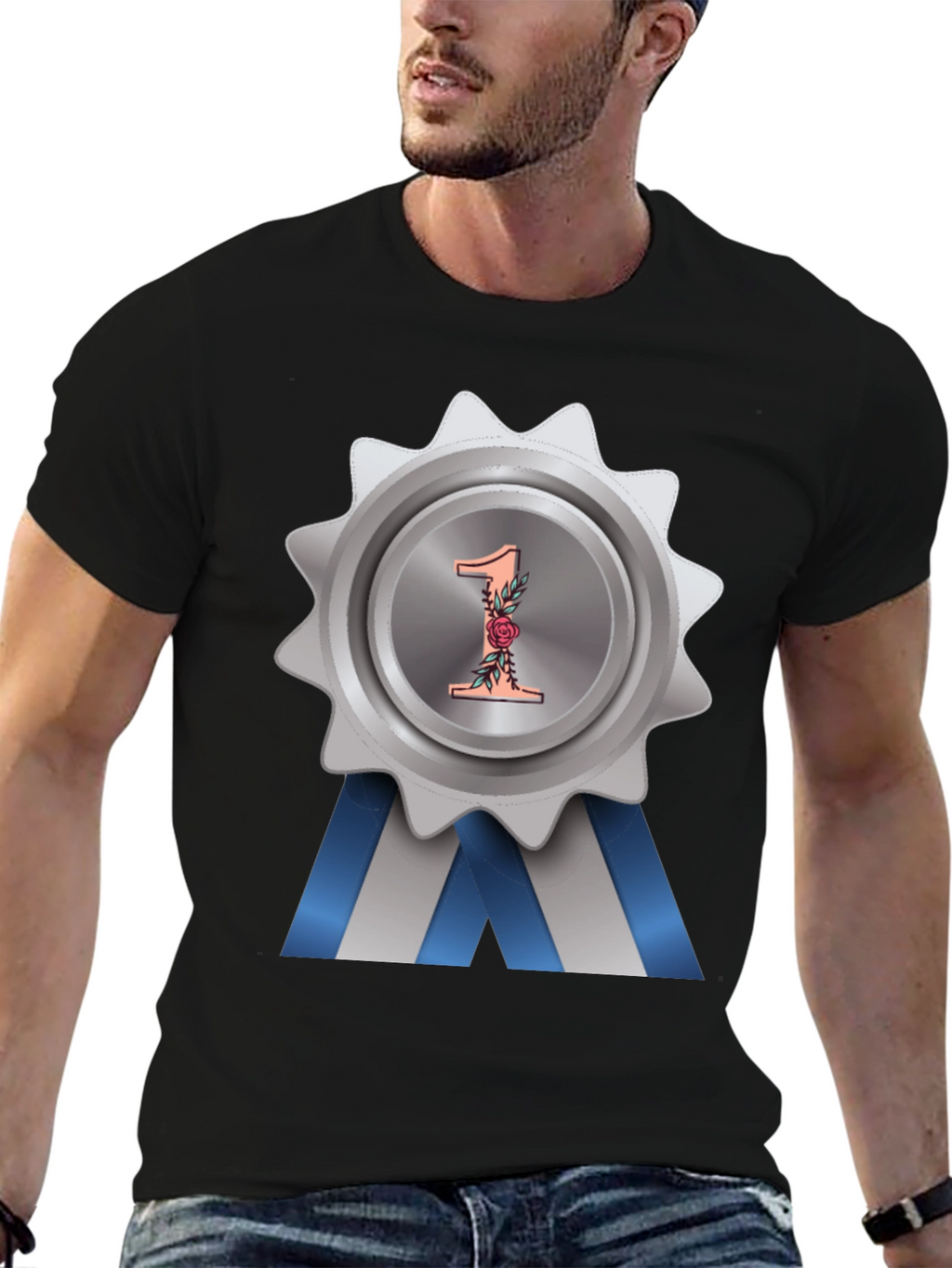 Number One Award Badge T-Shirt