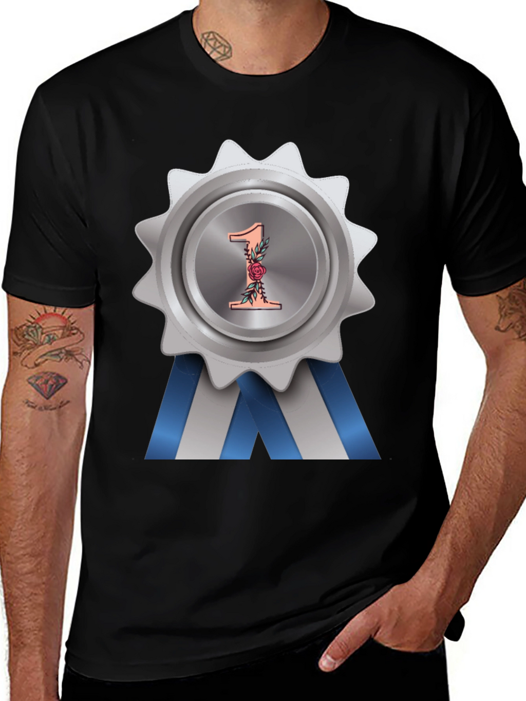Number One Award Badge T-Shirt
