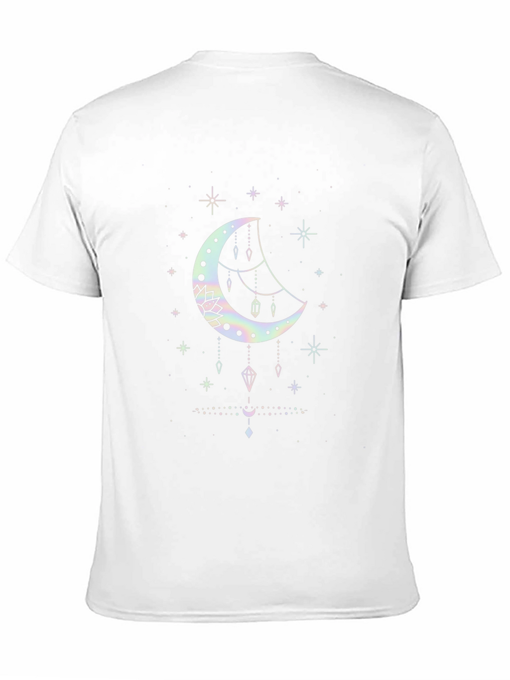 Mystical Moon Graphic Tee - Black Cotton Blend