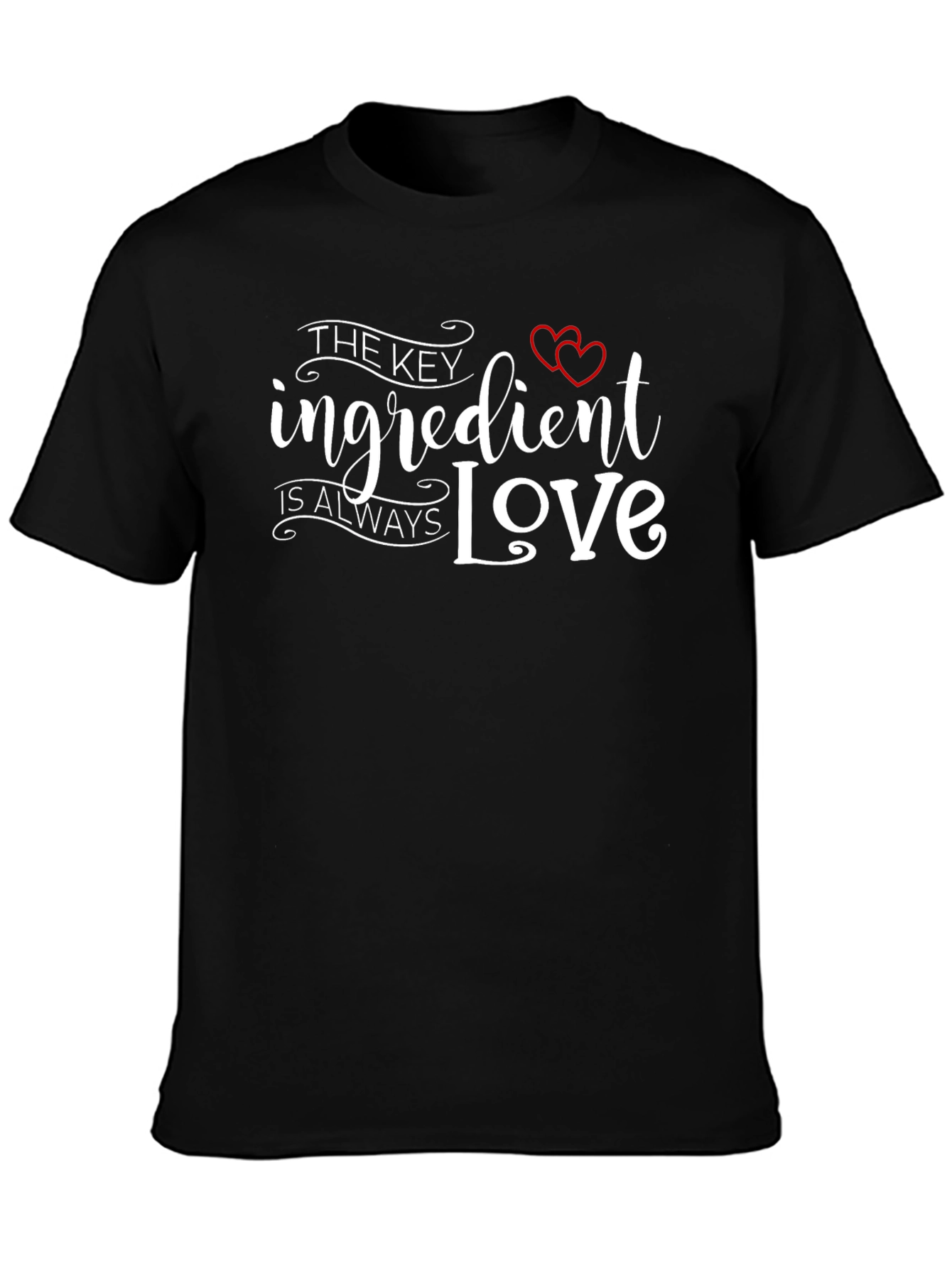 The Key Ingredient is Love Black T-Shirt