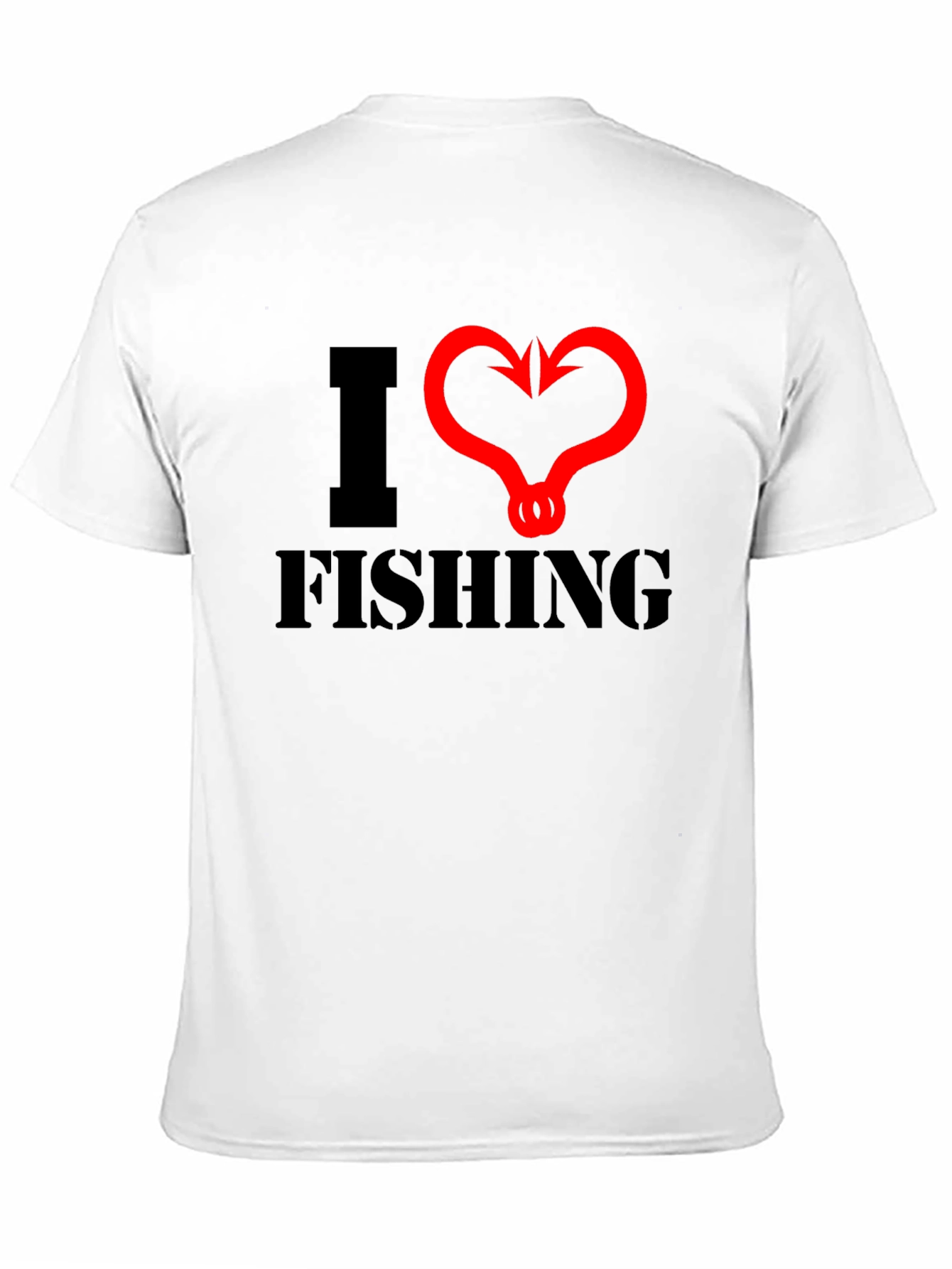 I Heart Fishing Black T-Shirt