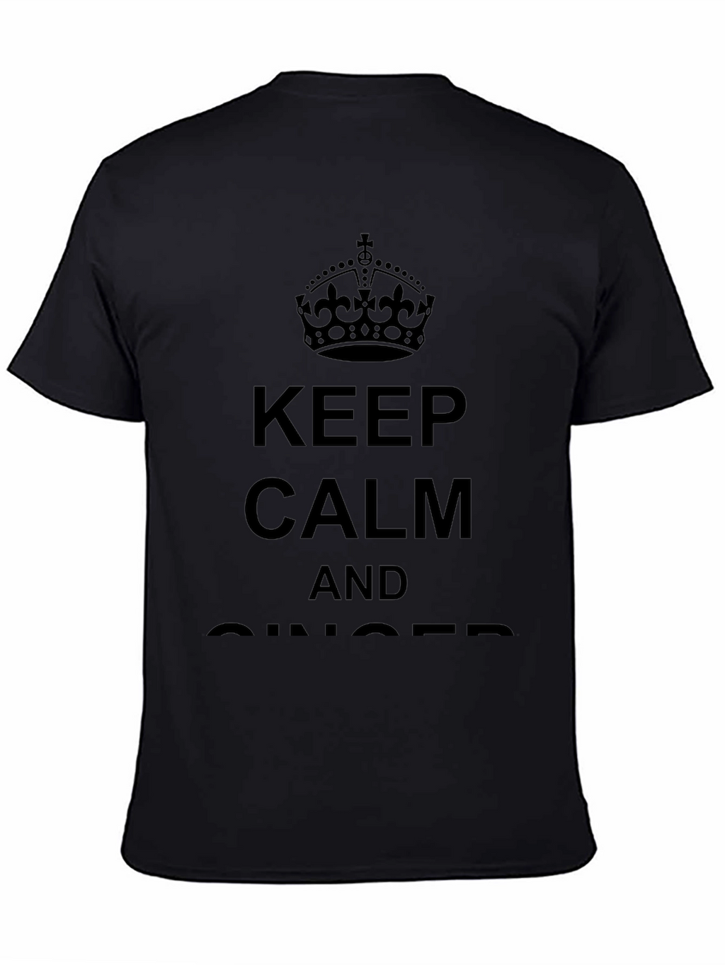 Keep Calm And Ginger Black T-Shirt