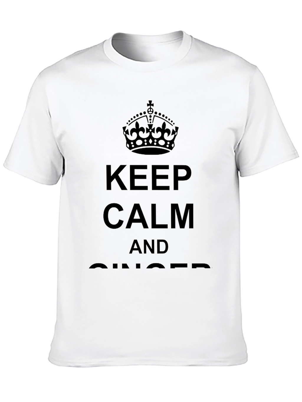 Keep Calm And Ginger Black T-Shirt