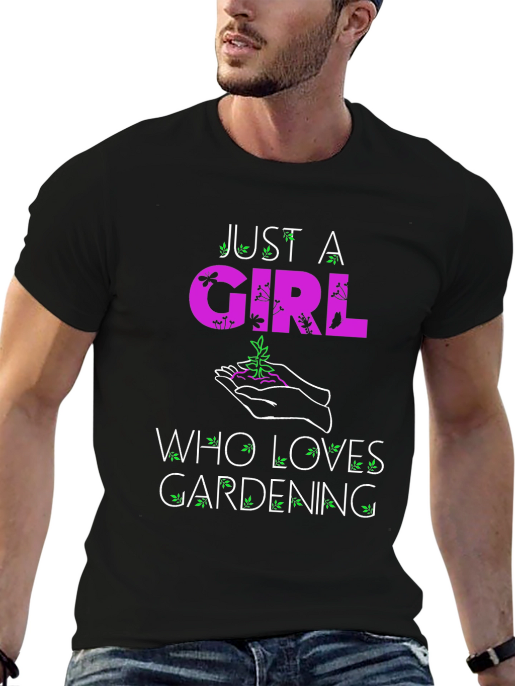 Gardening Lovers T-Shirt: Just A Girl Who Loves Gardening