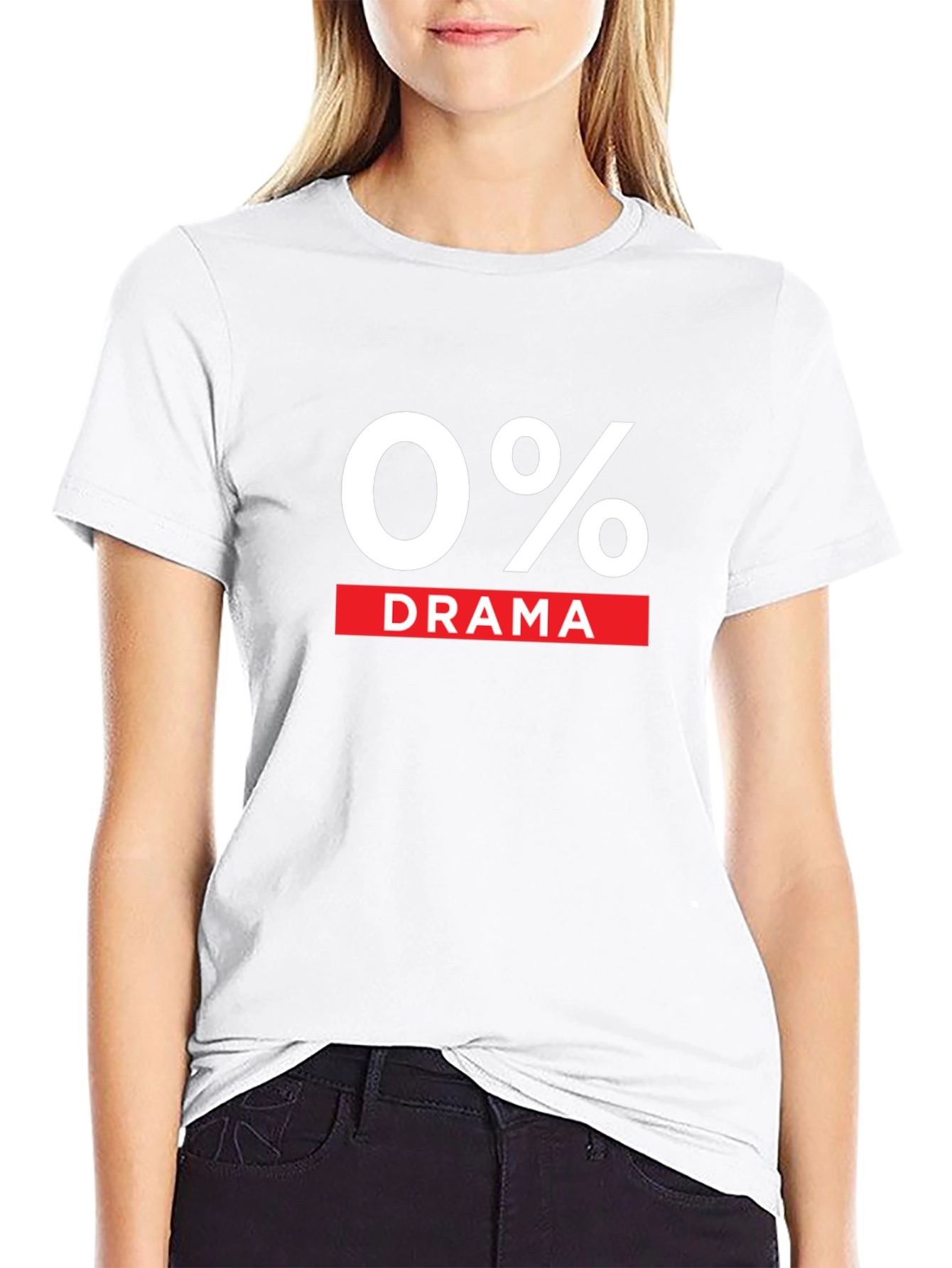 0% Drama Black Graphic T-Shirt