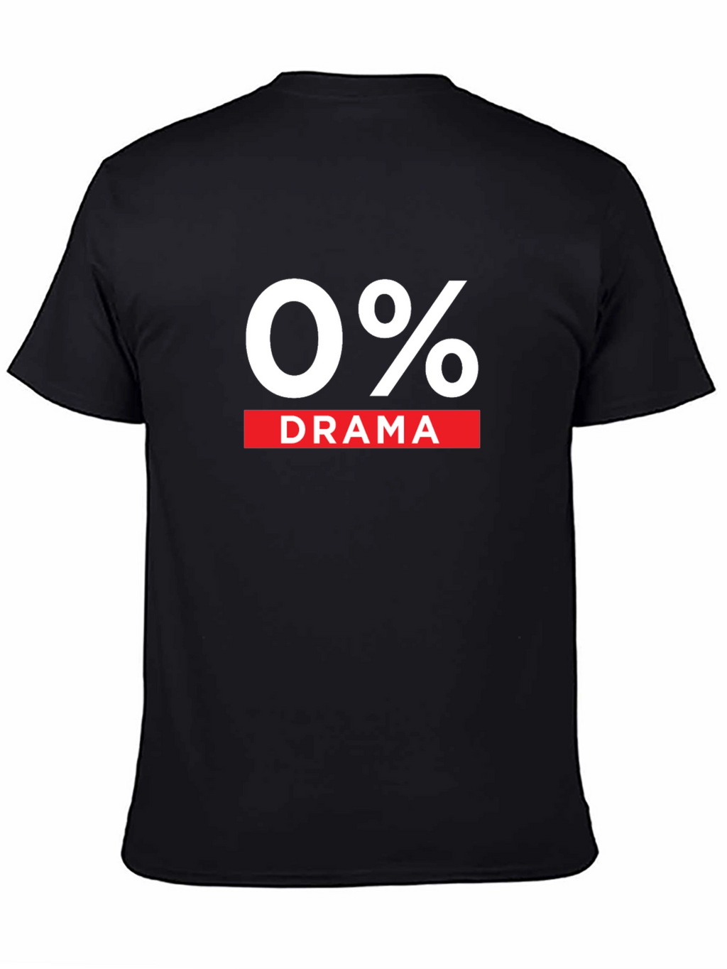 0% Drama Black Graphic T-Shirt