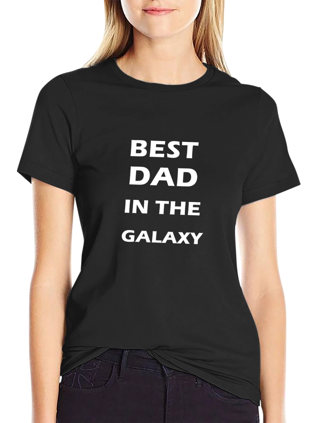 Best Dad in the Galaxy Black T-Shirt