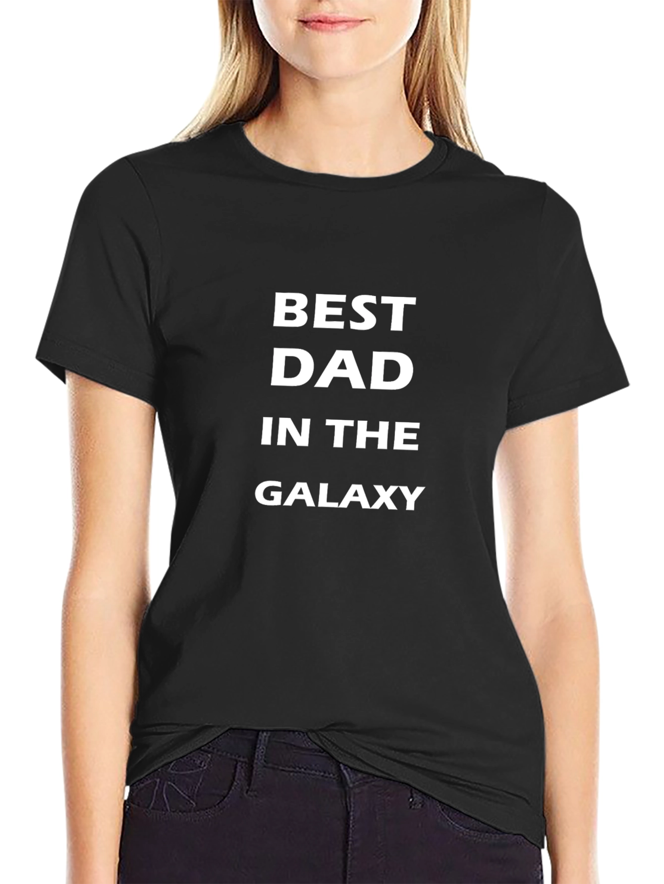 Best Dad in the Galaxy Black T-Shirt