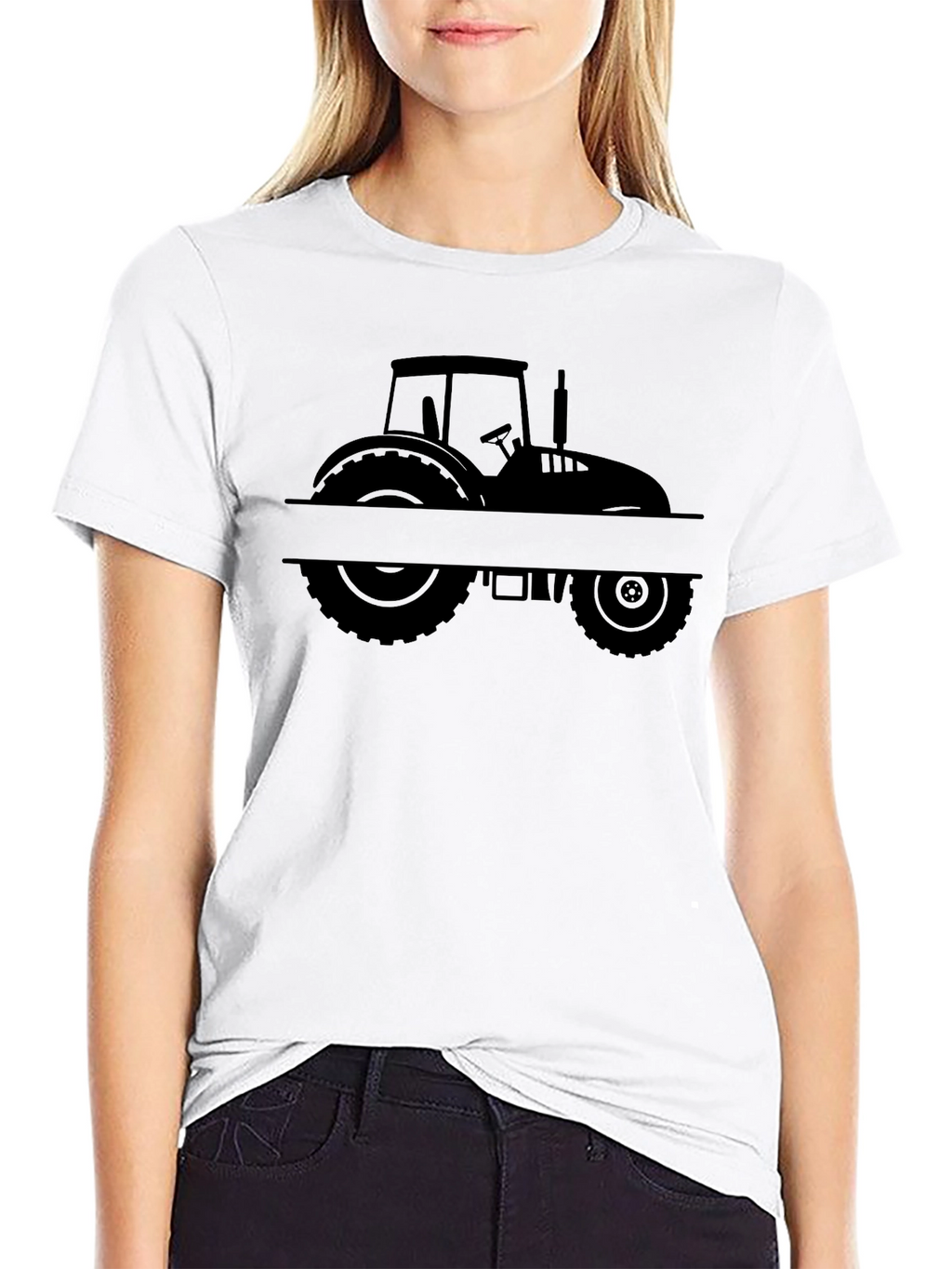 Tractor Silhouette Graphic Tee - Farm Life