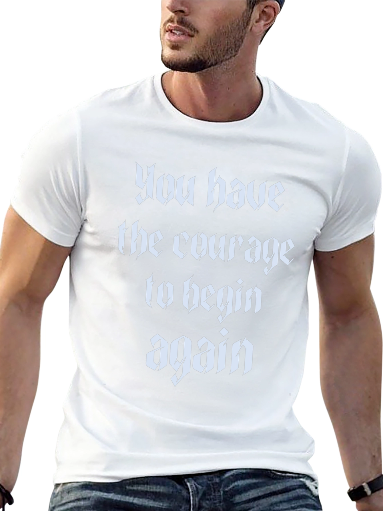 Courage to Begin Again Black T-Shirt