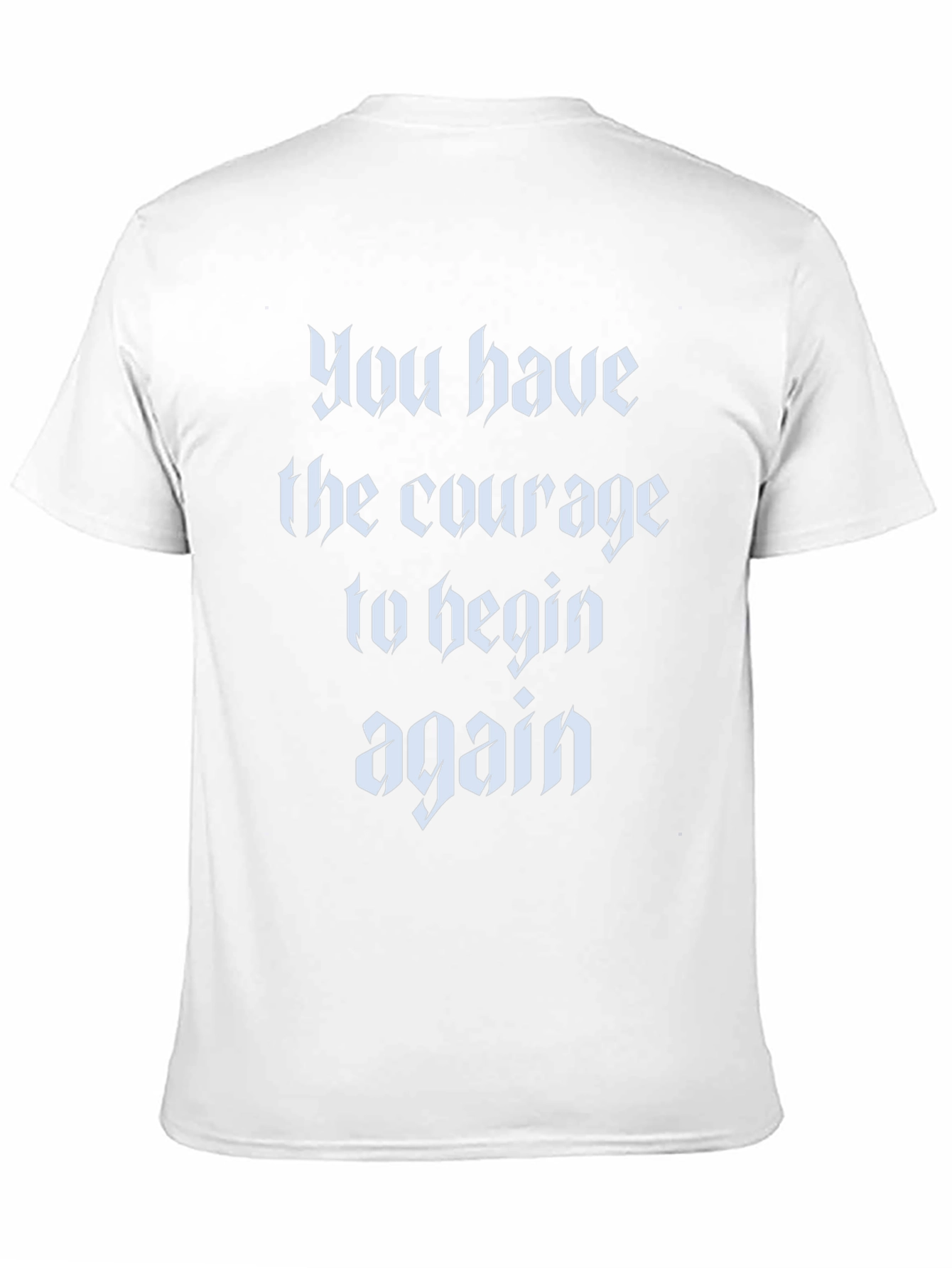 Courage to Begin Again Black T-Shirt
