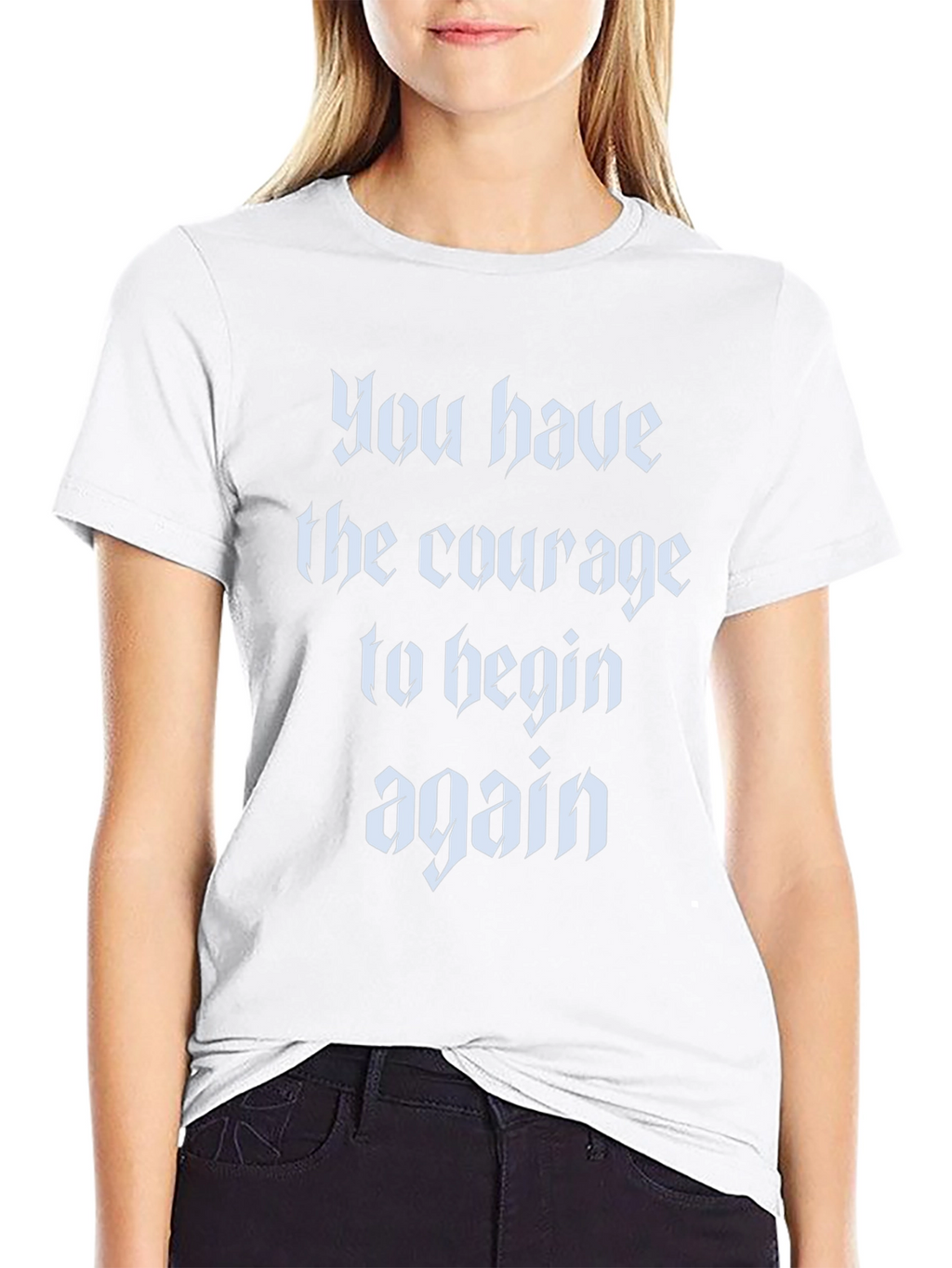 Courage to Begin Again Black T-Shirt