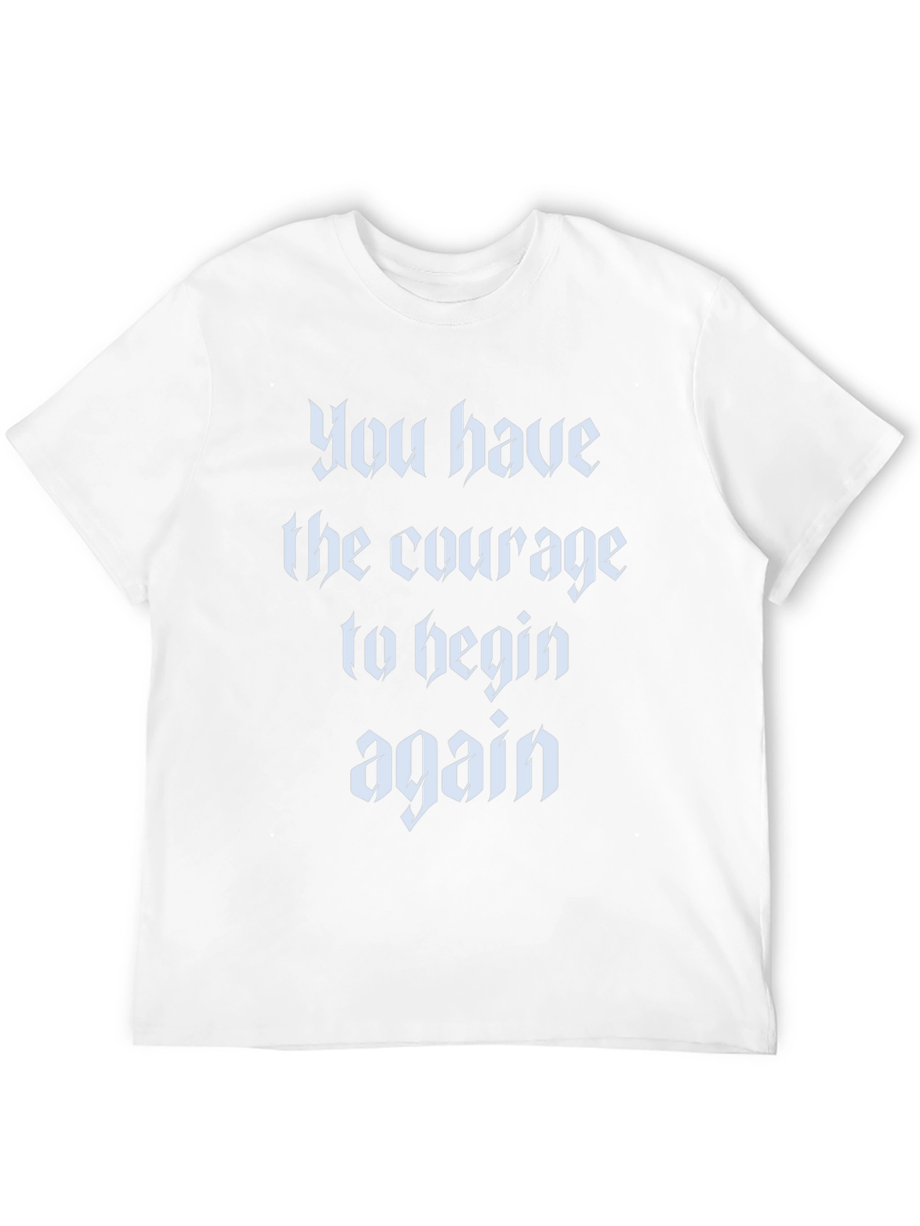 Courage to Begin Again Black T-Shirt