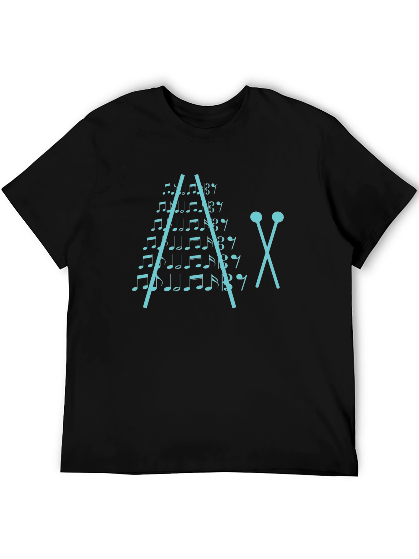Musical Notes Xylophone Graphic T-Shirt
