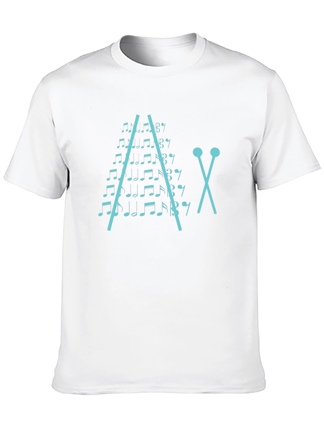 Musical Notes Xylophone Graphic T-Shirt