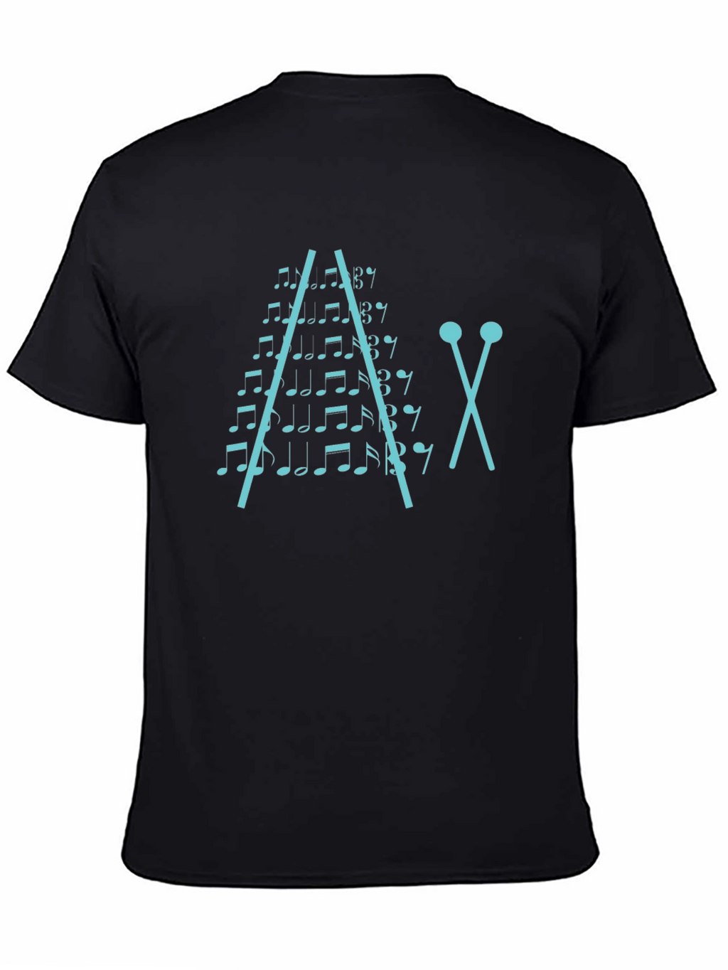 Musical Notes Xylophone Graphic T-Shirt