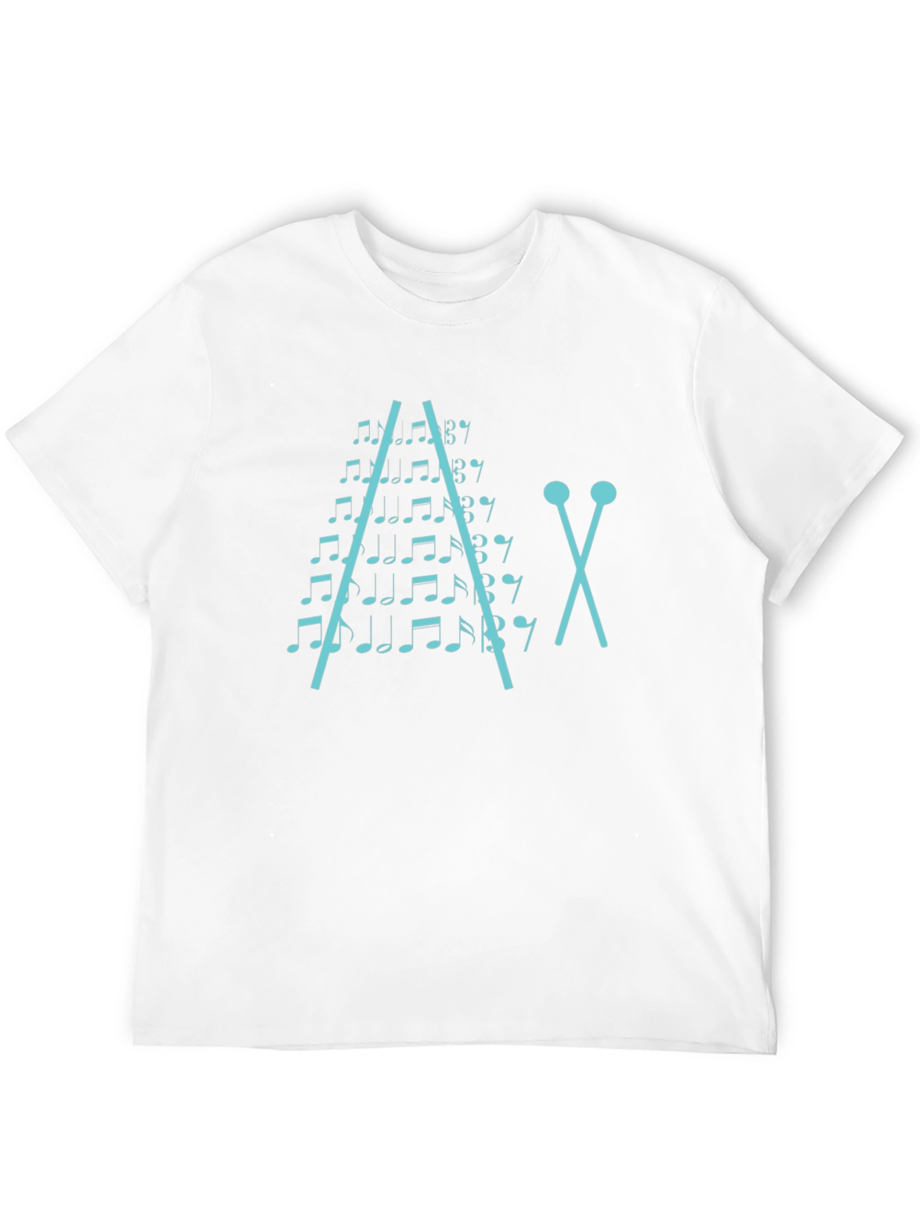 Musical Notes Xylophone Graphic T-Shirt