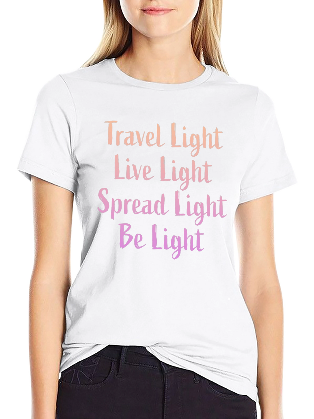 Travel Live Spread Be Light T-Shirt