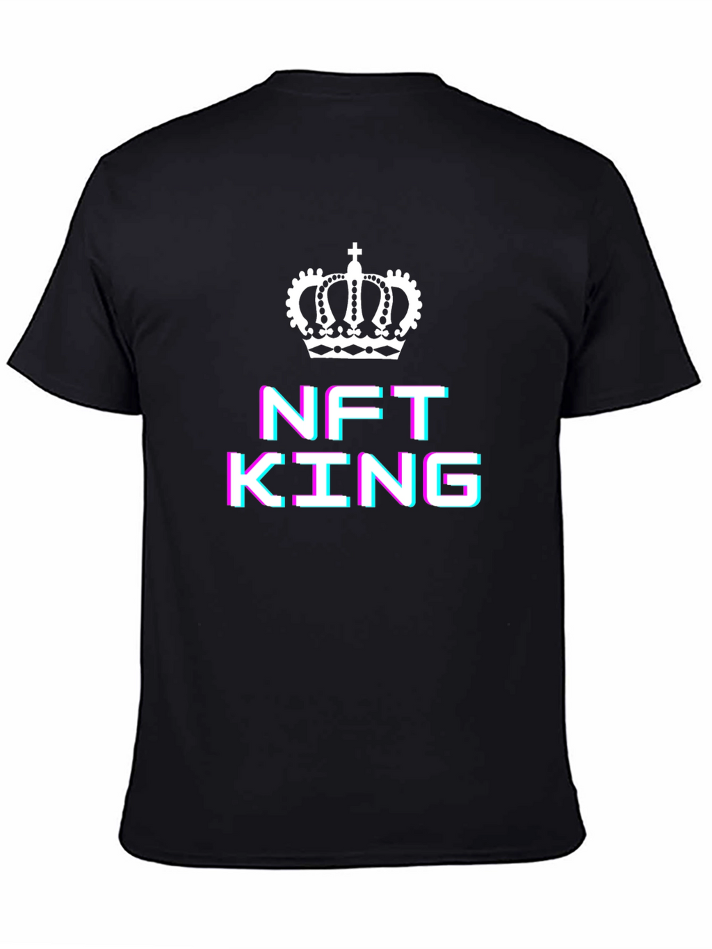 NFT King Graphic T-Shirt - Black Crew Neck Tee