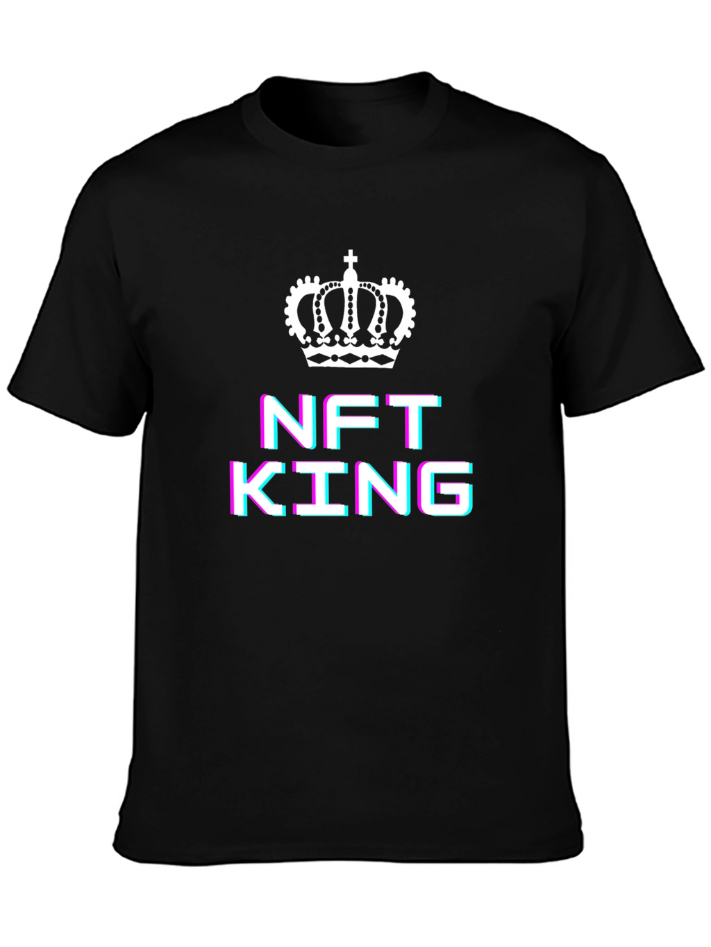 NFT King Graphic T-Shirt - Black Crew Neck Tee