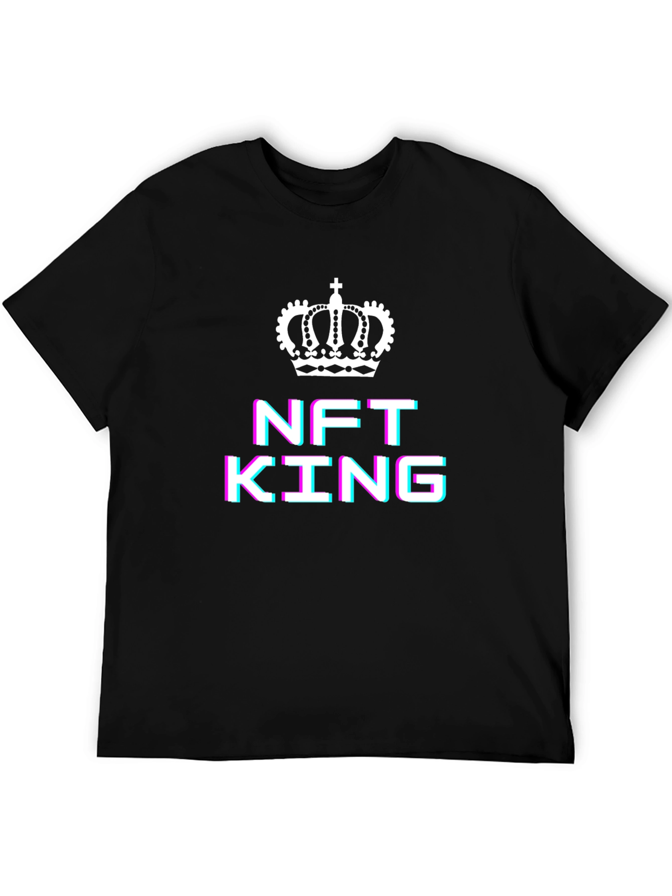 NFT King Graphic T-Shirt - Black Crew Neck Tee