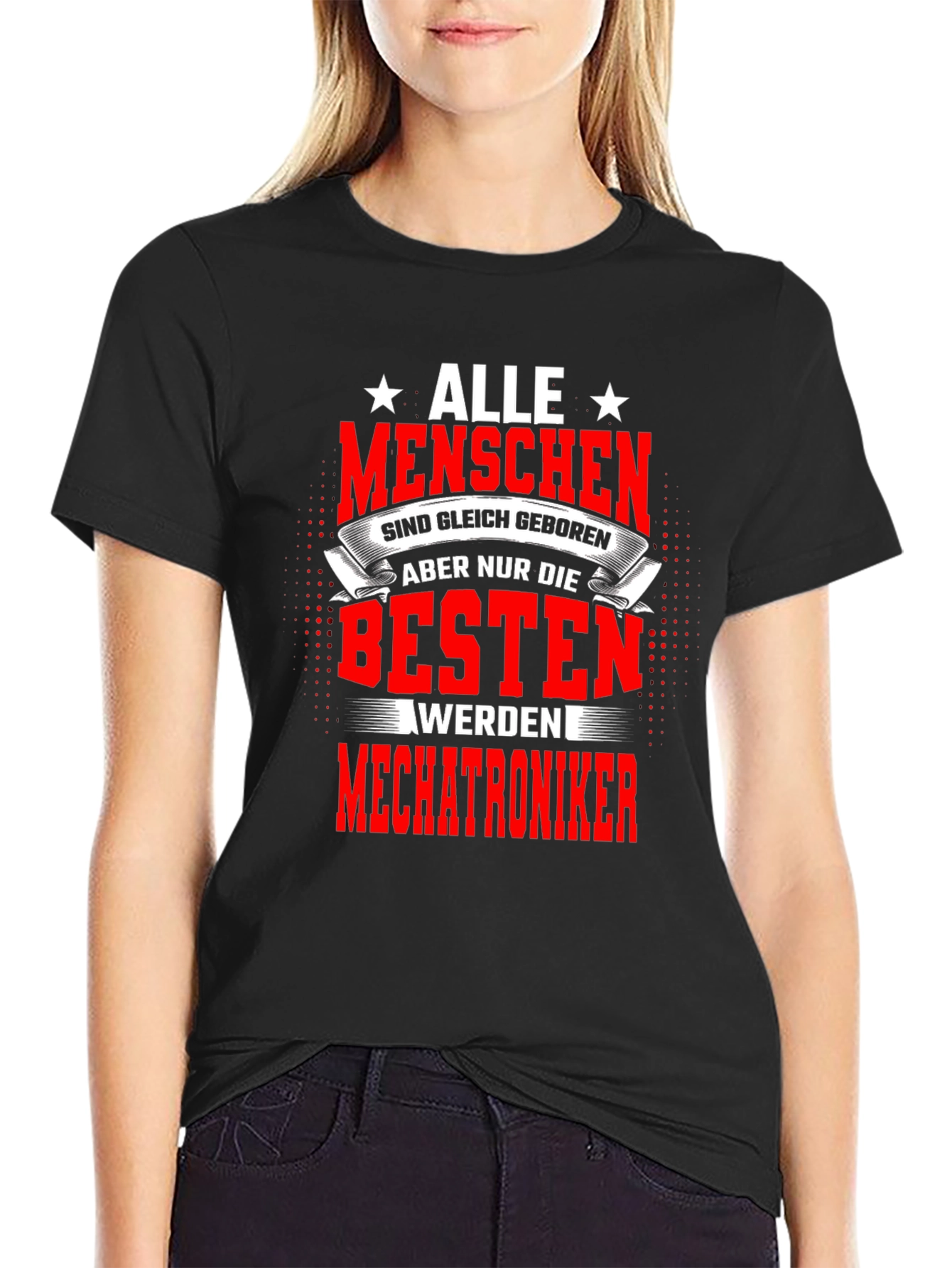 Best Mechatroniker T-Shirt - All Men Are Created Equal