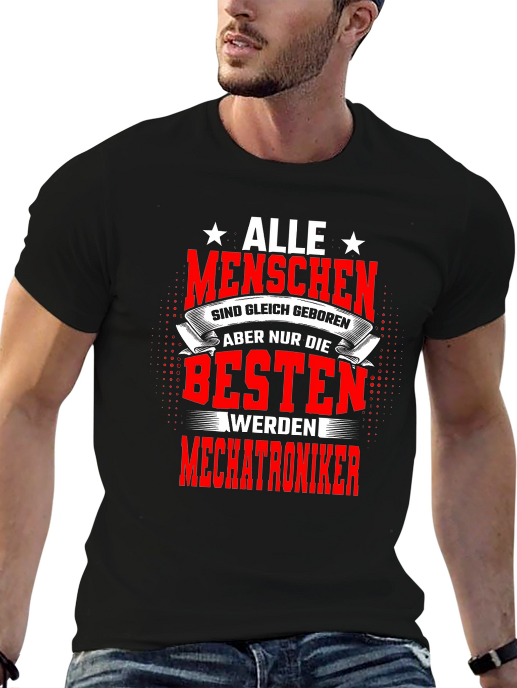 Best Mechatroniker T-Shirt - All Men Are Created Equal